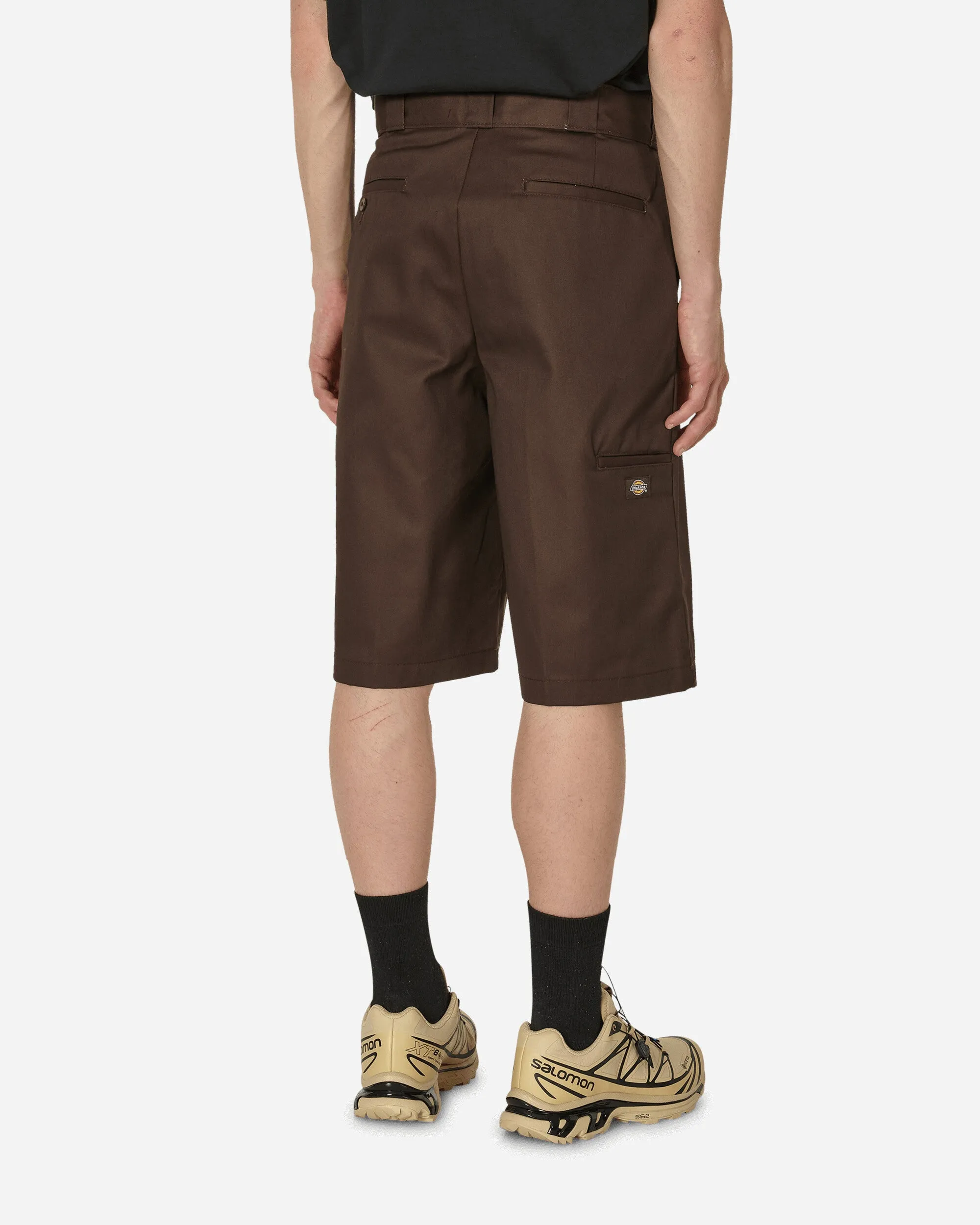 13 Inch Multi Pocket Work Shorts Dark Brown