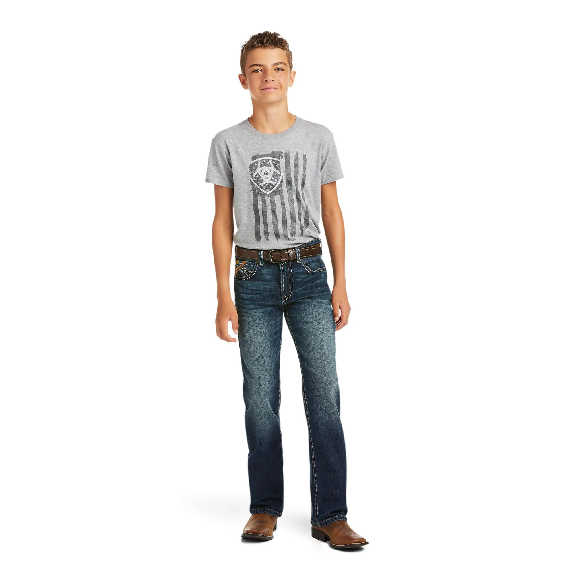 Ariat Boy's B5 Slim Fit Stretch Tyler Straight Leg Jeans 10037961