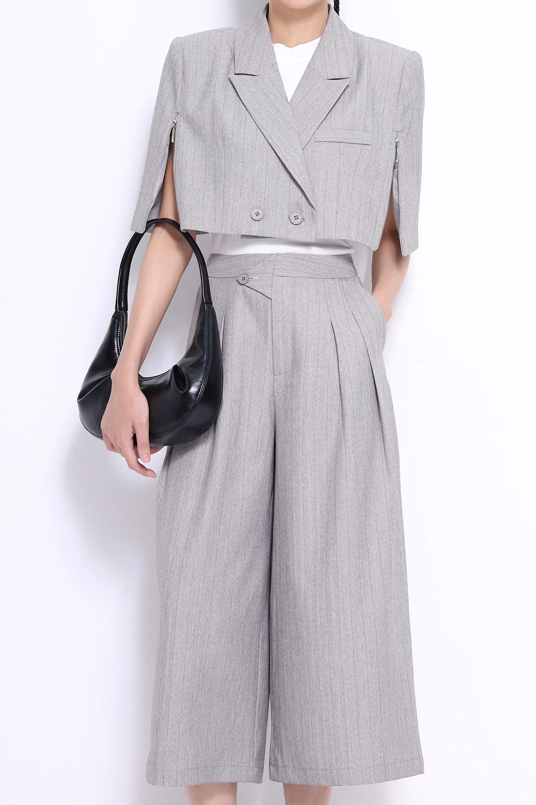 Audrey PInstripe Culottes