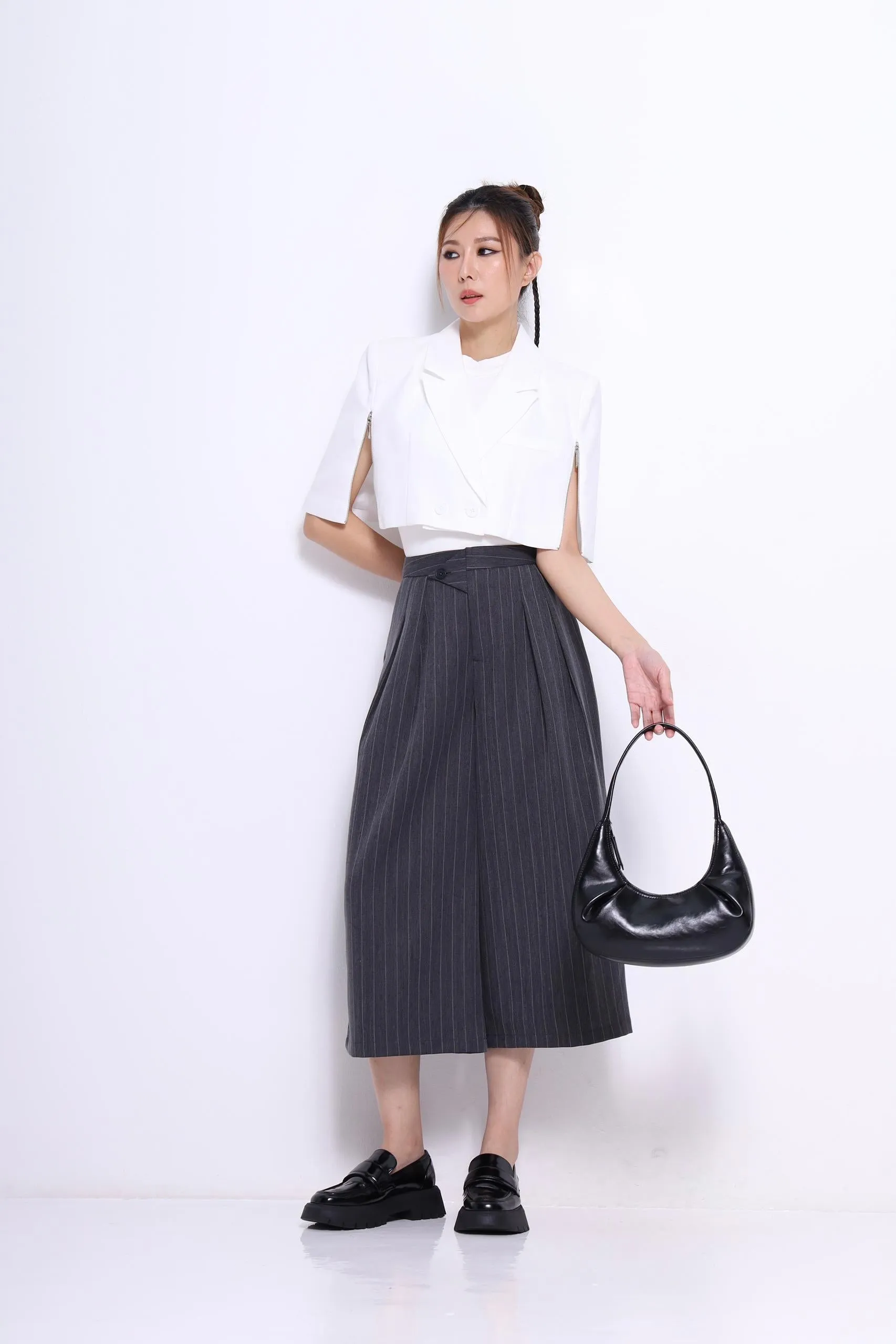 Audrey PInstripe Culottes