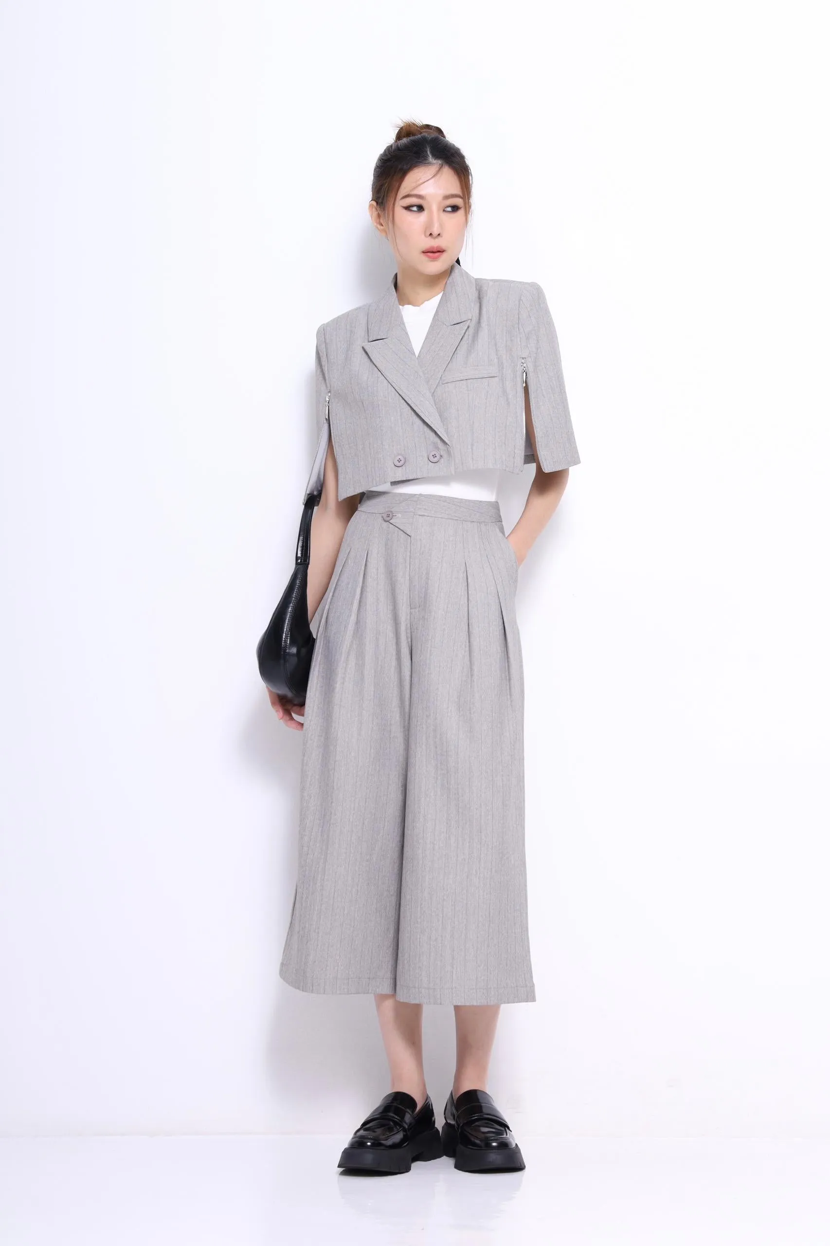 Audrey PInstripe Culottes