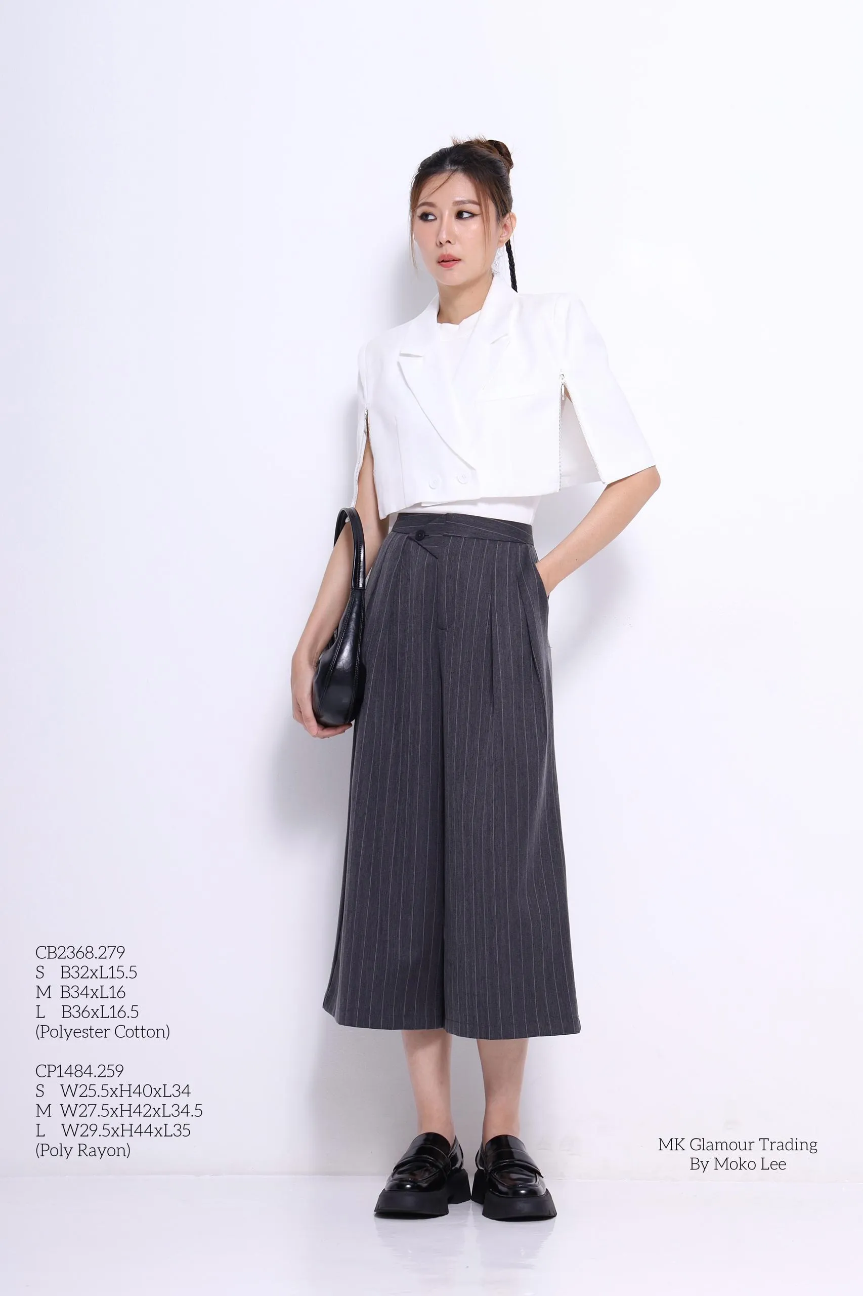 Audrey PInstripe Culottes