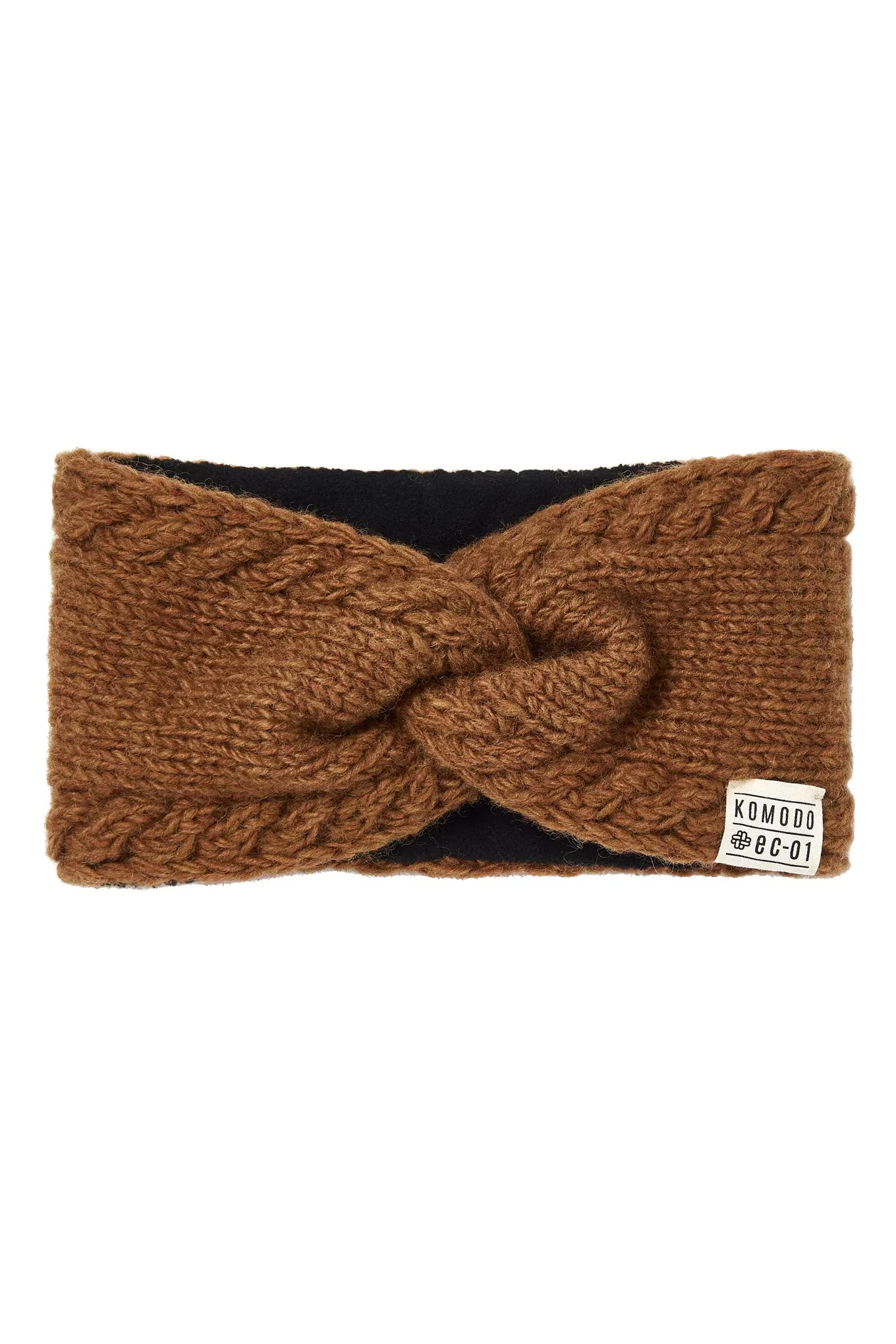 BIWA - Fleece Lined Lambswool Ear Warmer Tan