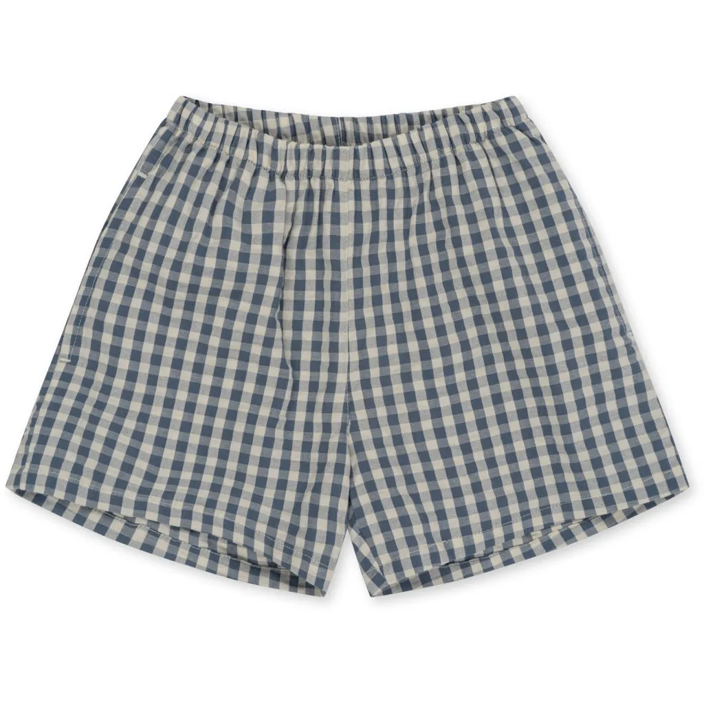 Boys Blue Check Shorts