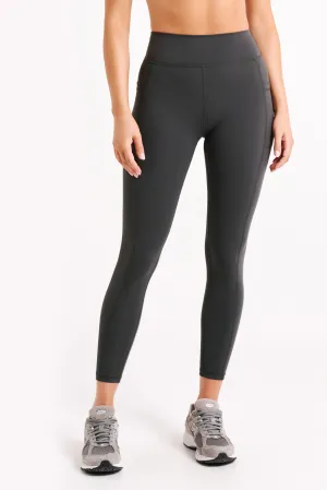 Briar V Back Leggings With Pockets - Charcoal