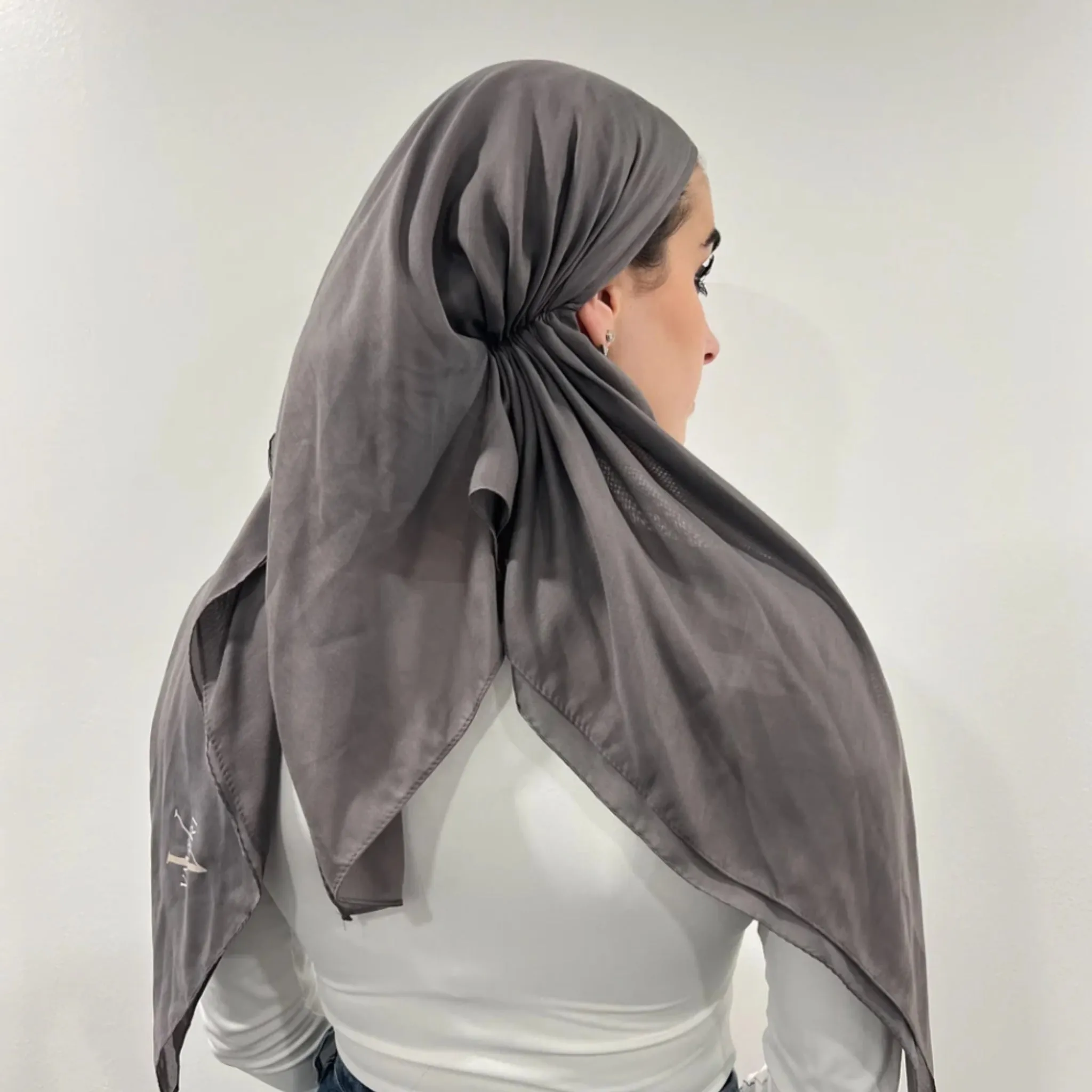 Cotton Solid Pretied Headscarf by Valeri new