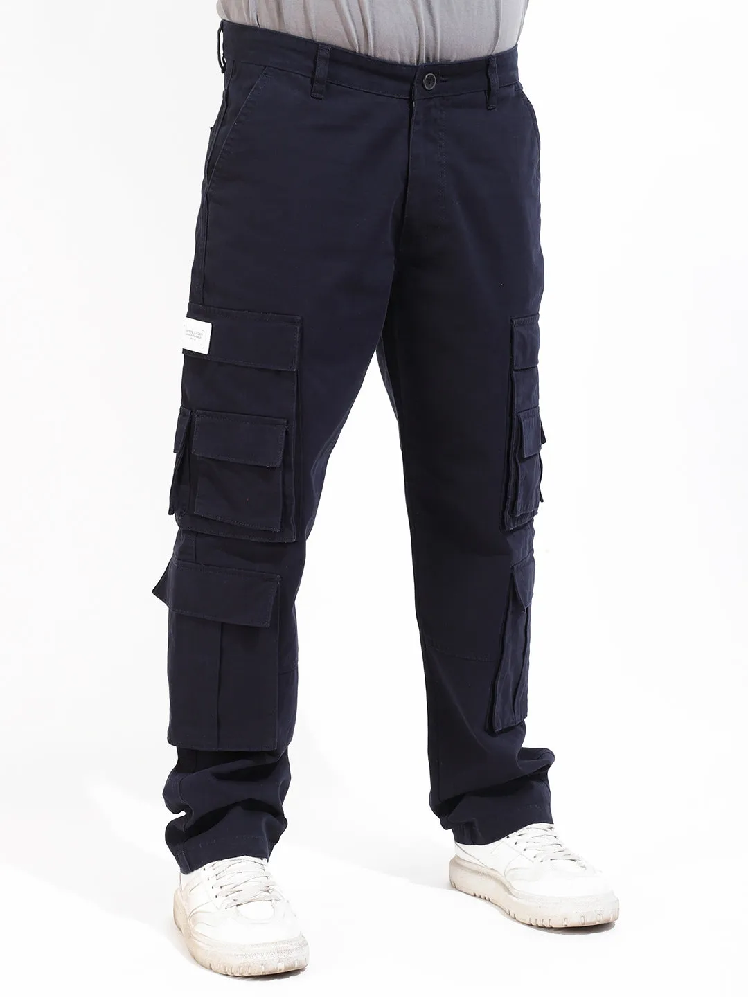 Dark Navy Multi-Pocket Designer Cargo