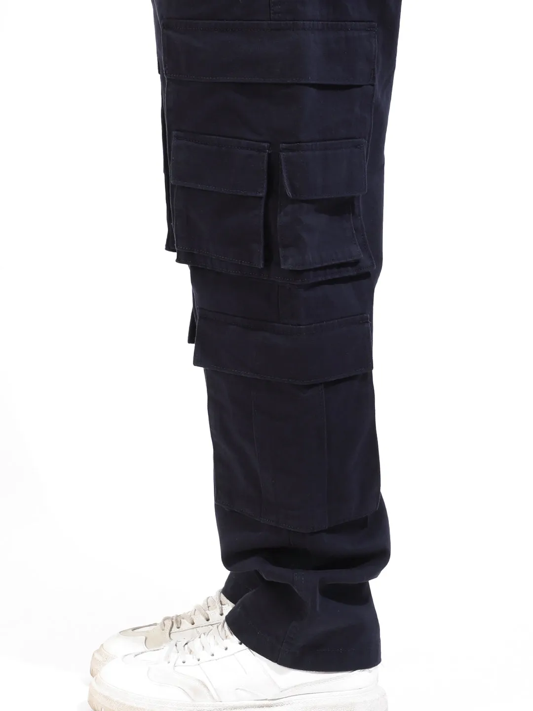 Dark Navy Multi-Pocket Designer Cargo