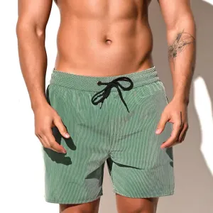 DESMIIT Men's Quick-Drying Swim Shorts Beach Pants Loose