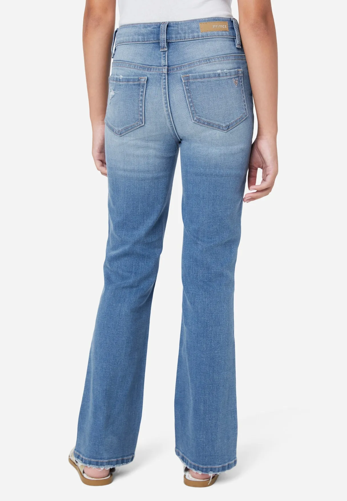 Destructed Flare Jeans