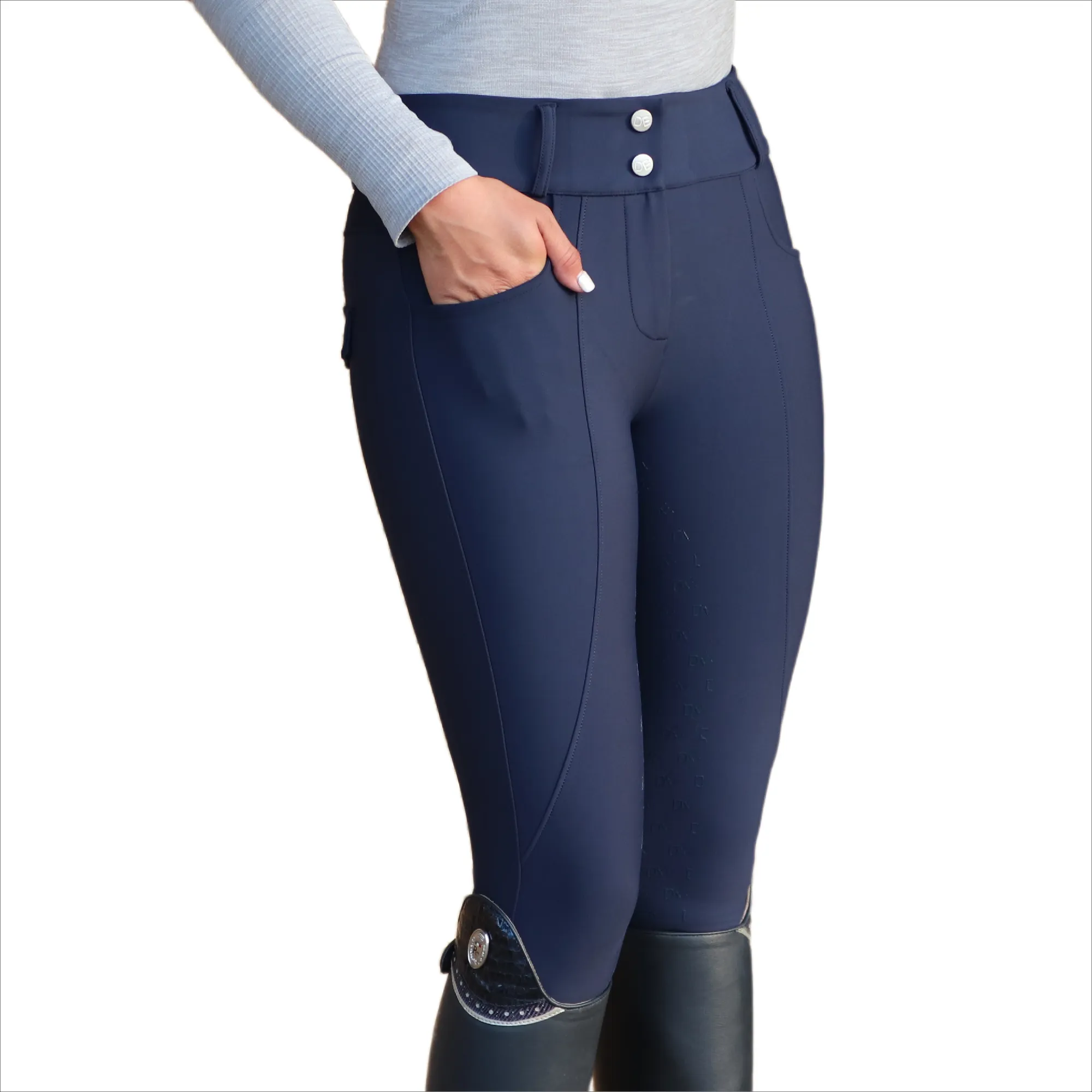 Dignified Competition Breeches - Navy