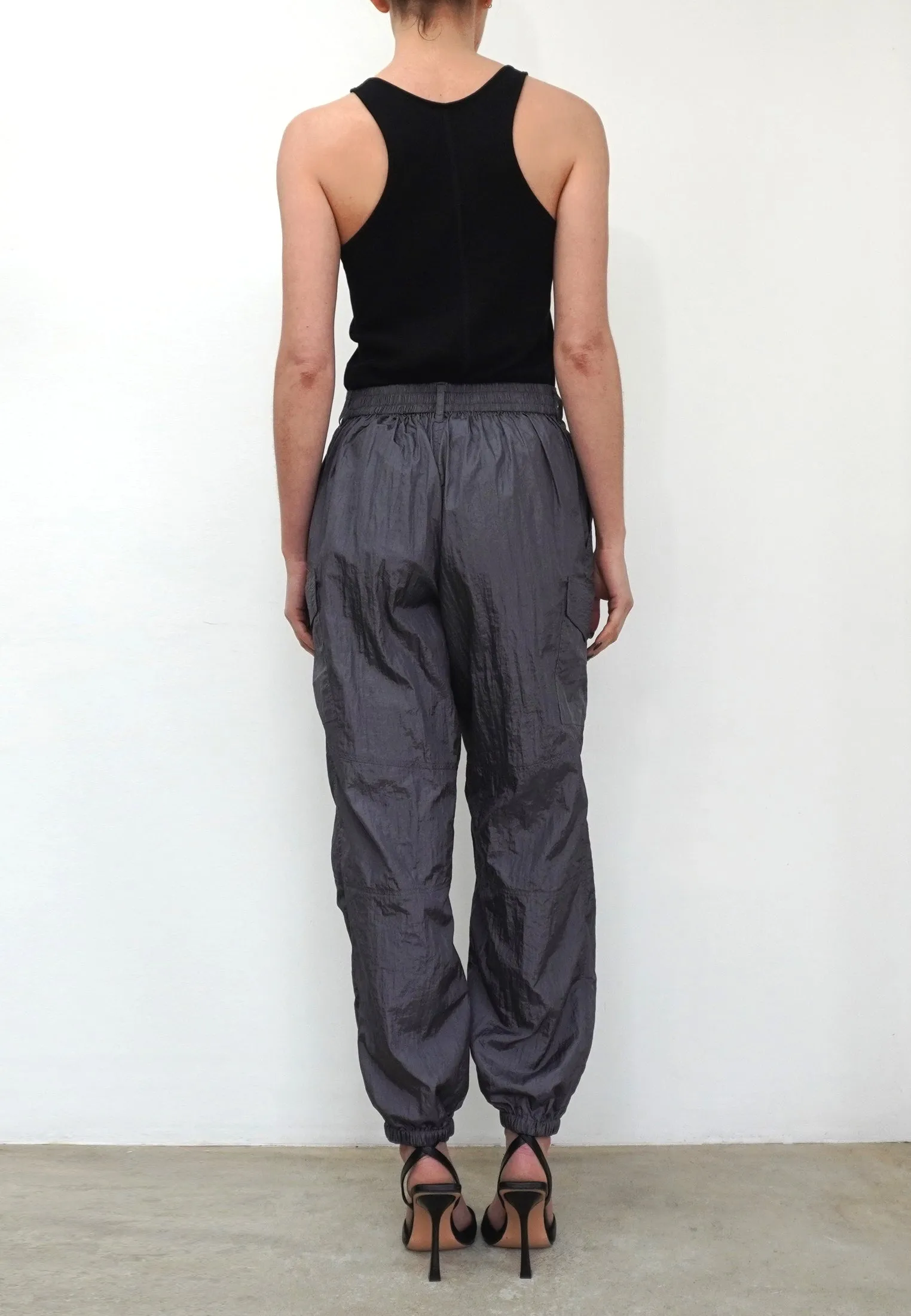 DISTANCE DARK GREY CARGO TROUSERS