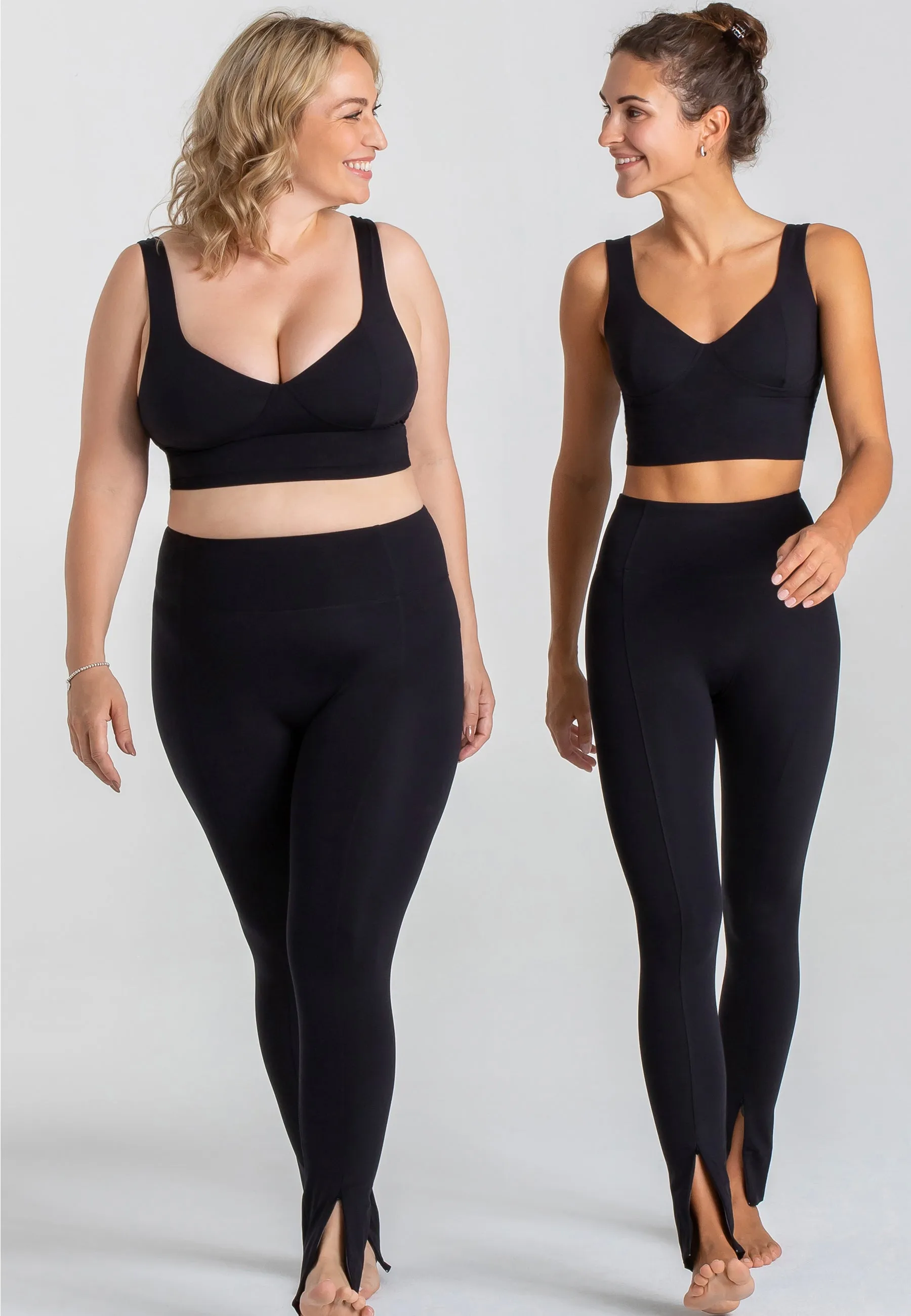 Element Korsett Crop Top - Schwarz