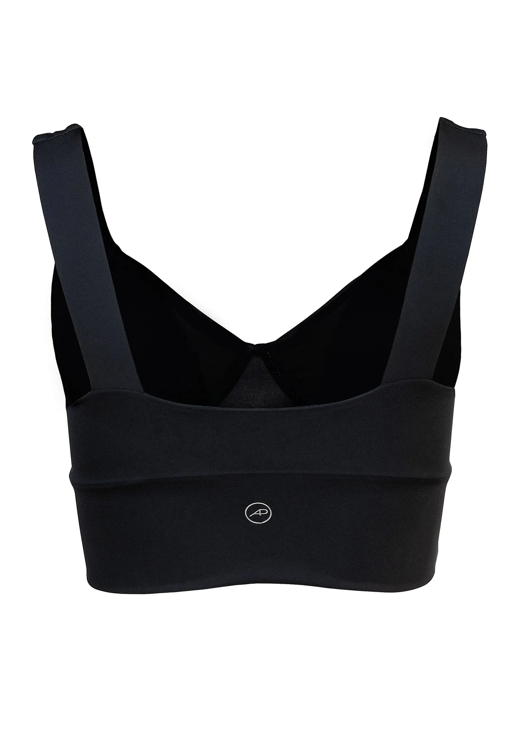 Element Korsett Crop Top - Schwarz