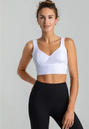 Element Korsett Crop Top - Weiß