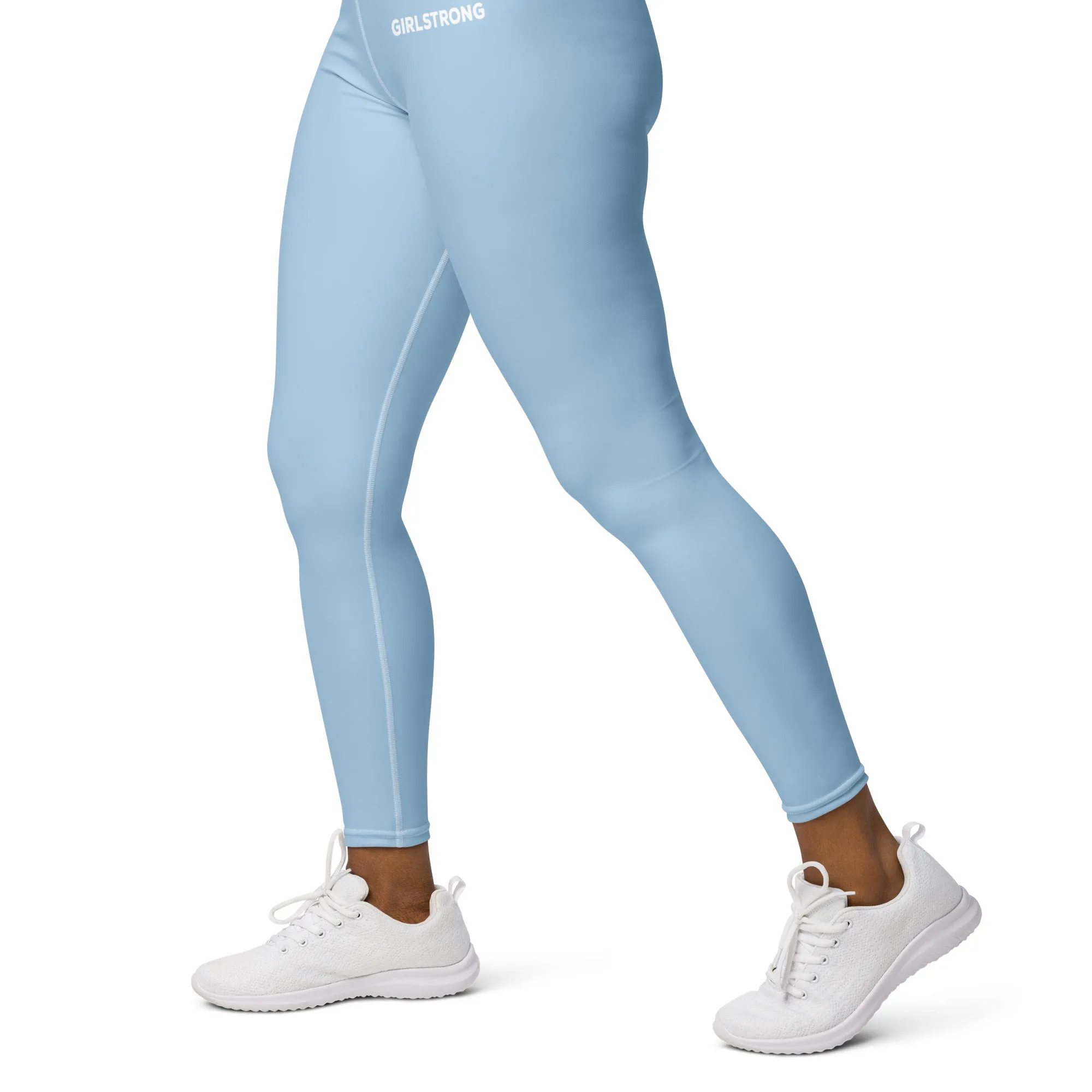 ELEVATED ESSENTIALS, BOOTY BOOSTING HIGH WAISTBAND LEGGING LIGHT BLUE