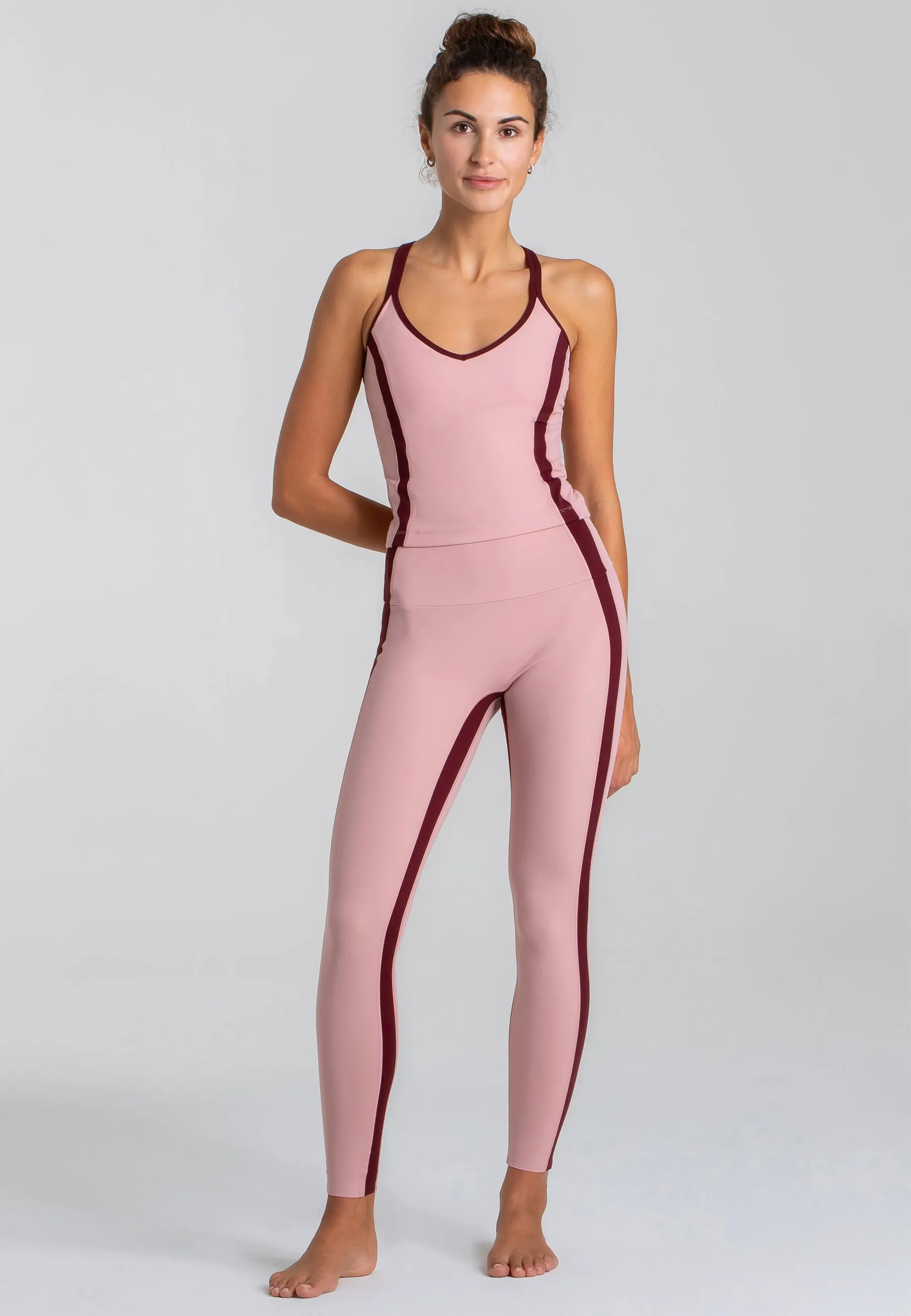 Expression Leggings mit hohem Bund – Rose Blossom