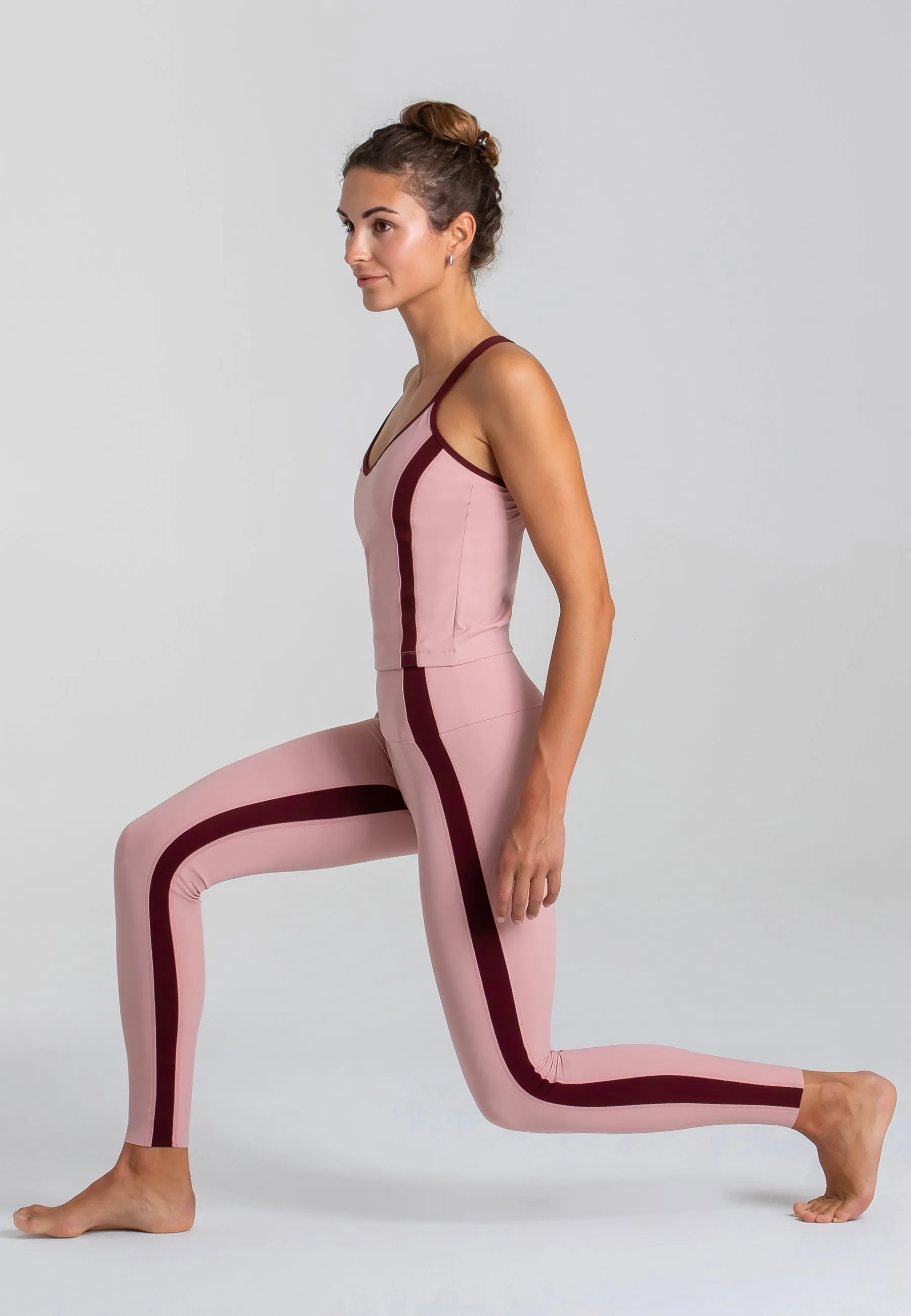 Expression Leggings mit hohem Bund – Rose Blossom