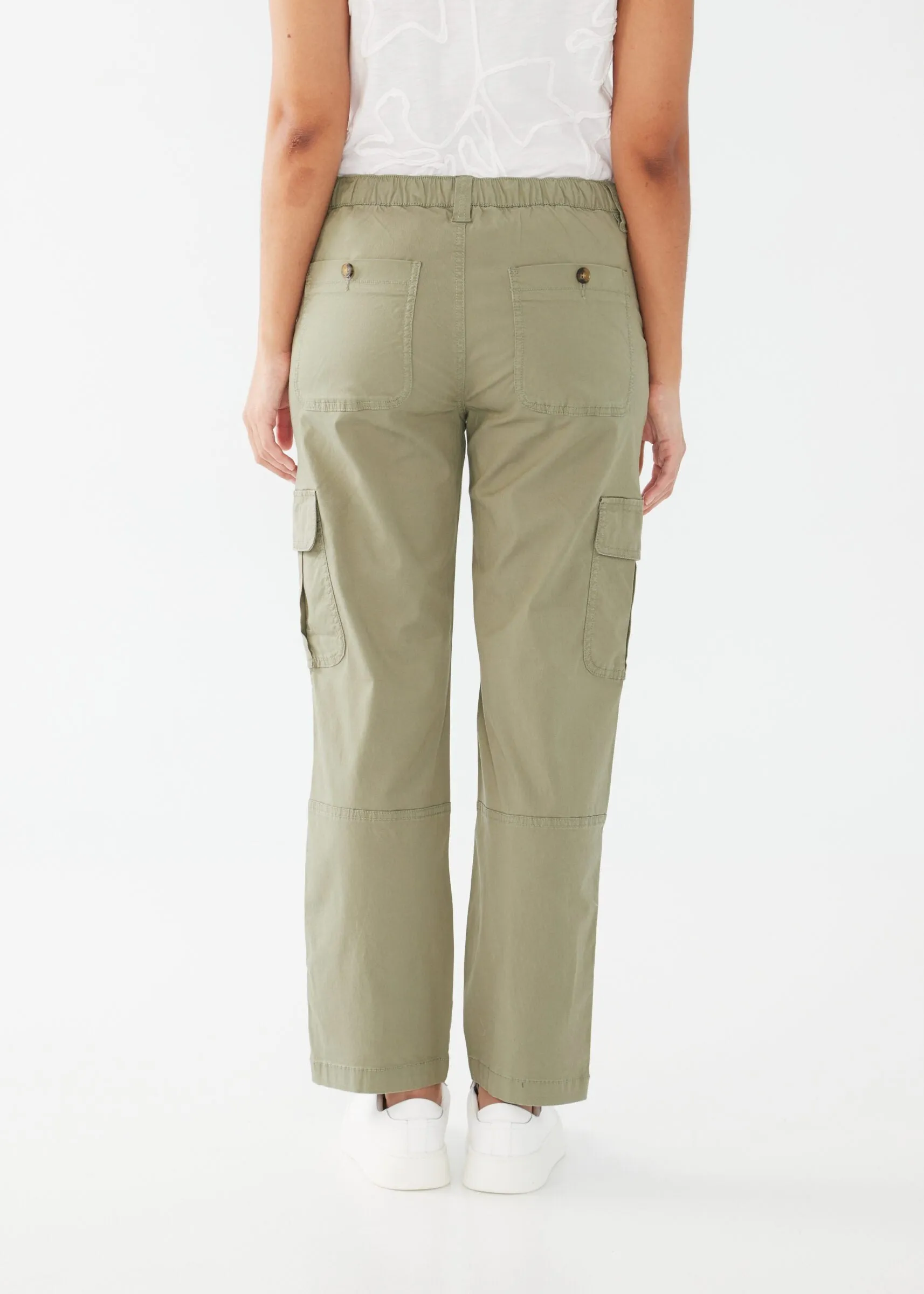 FDJ 2732944 Pull-on Cargo Wide Ankle Tencel Pants