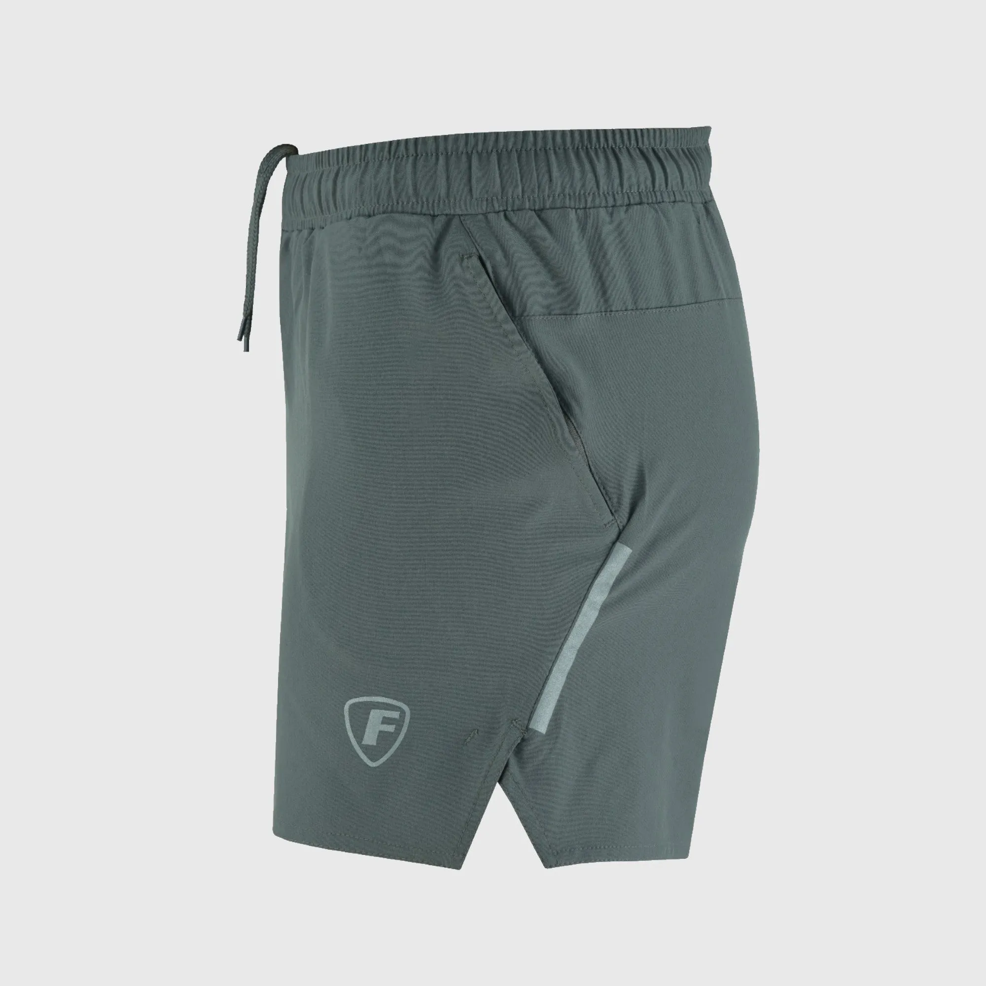 Fdx Men's & Boy's 5" Pro Grey Running Shorts