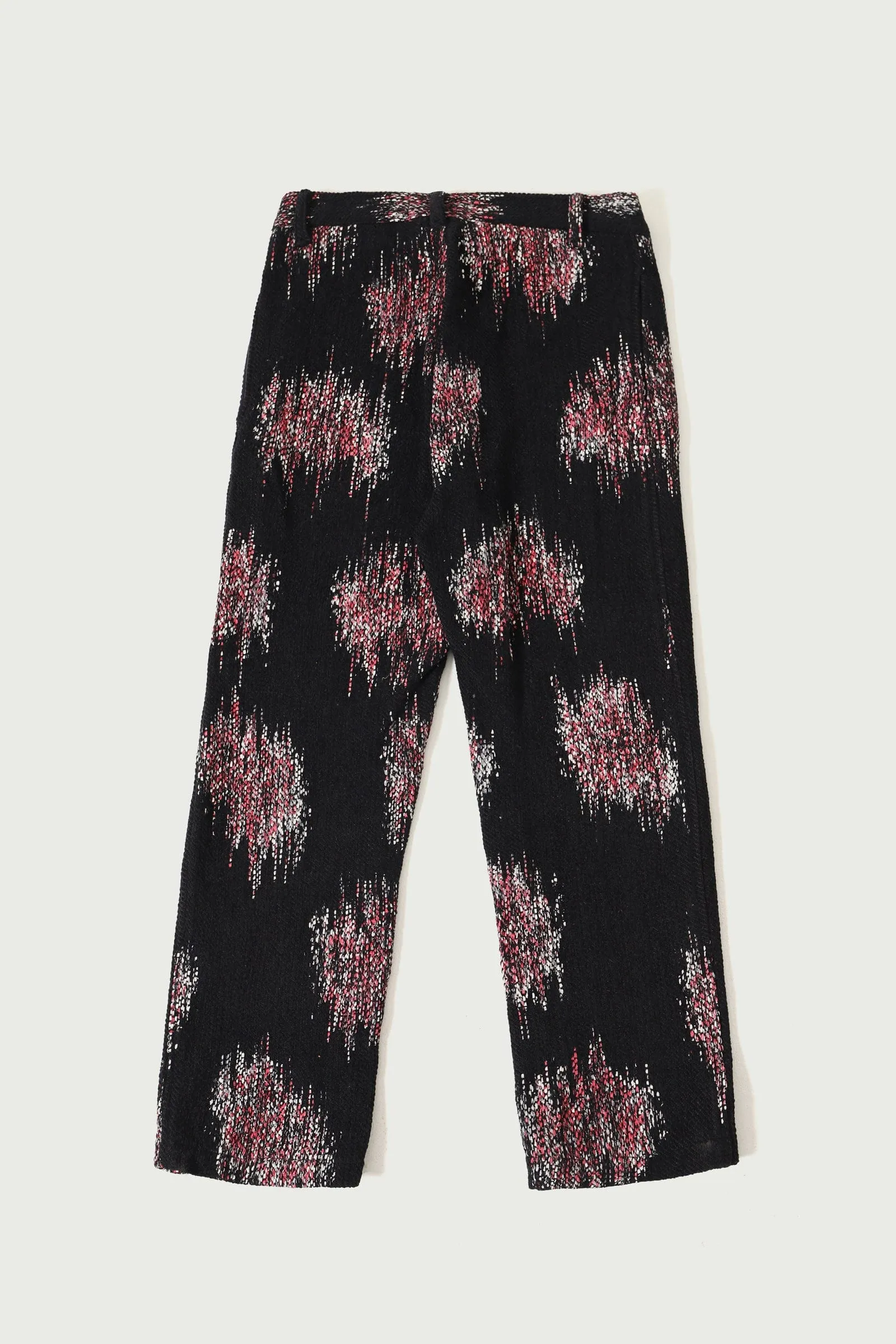 FLORAL WARP PRINT PANTS