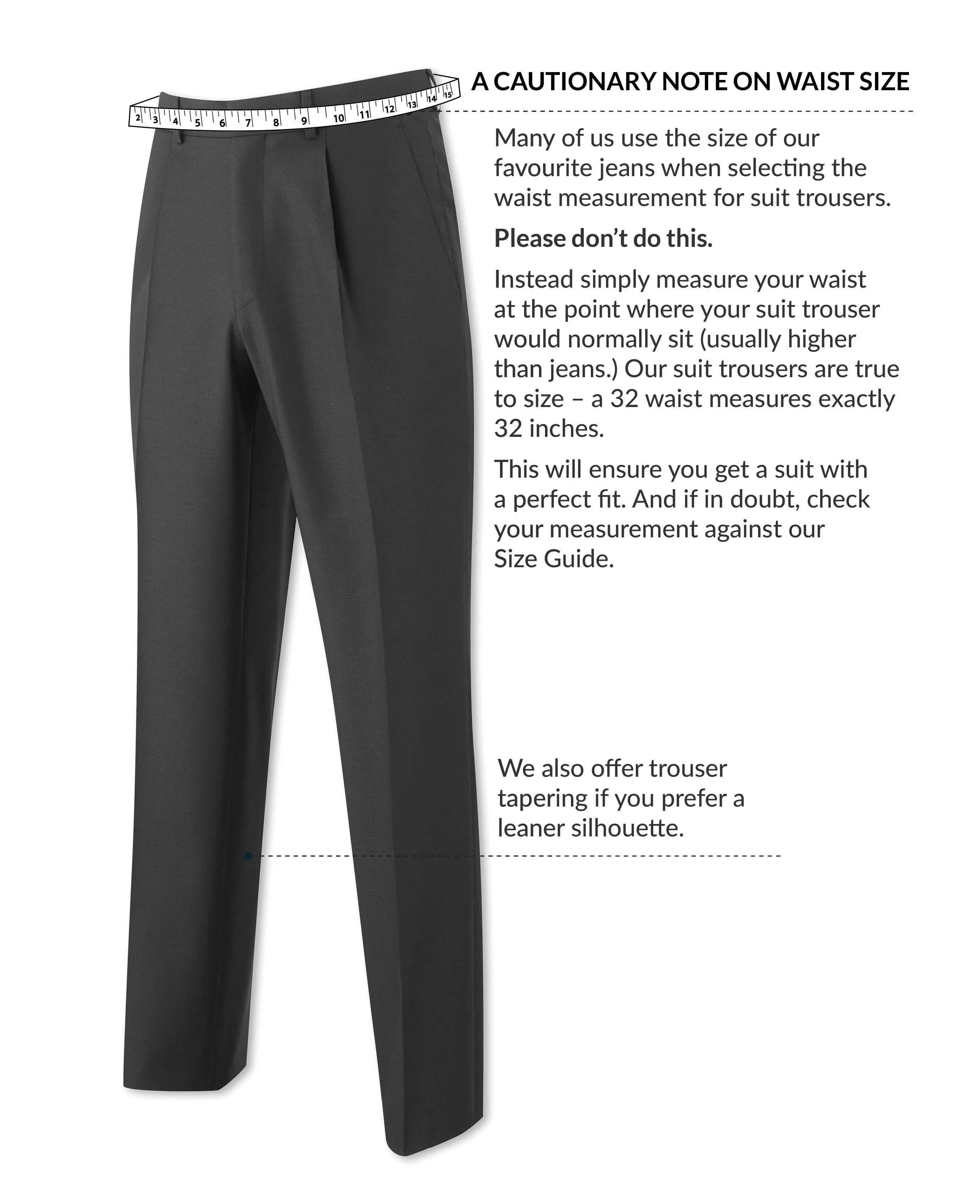 Grey Wool-Blend Suit Trousers