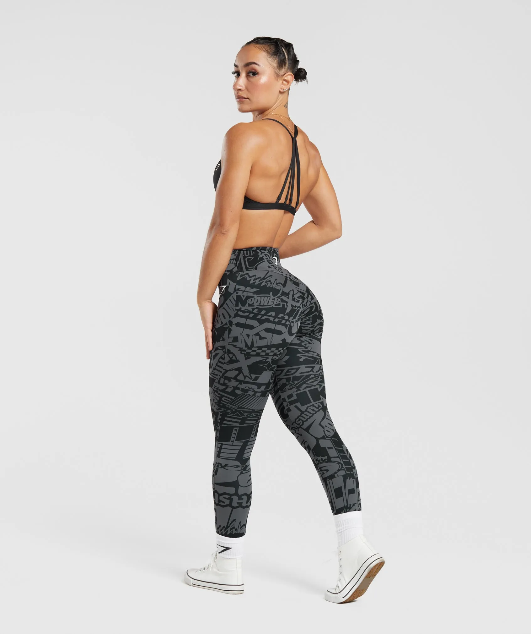 GS Power Regular Leggings - Dark Grey