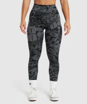 GS Power Regular Leggings - Dark Grey