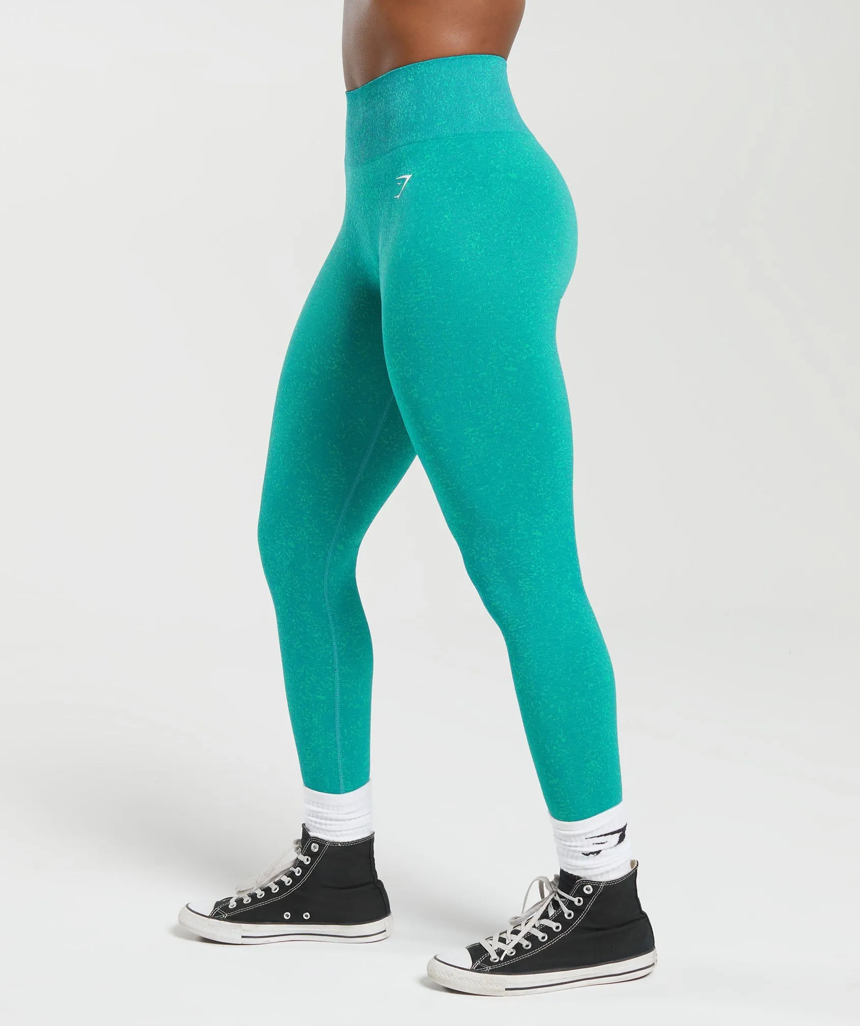 Gymshark Adapt Fleck Seamless Leggings - Jewel Green