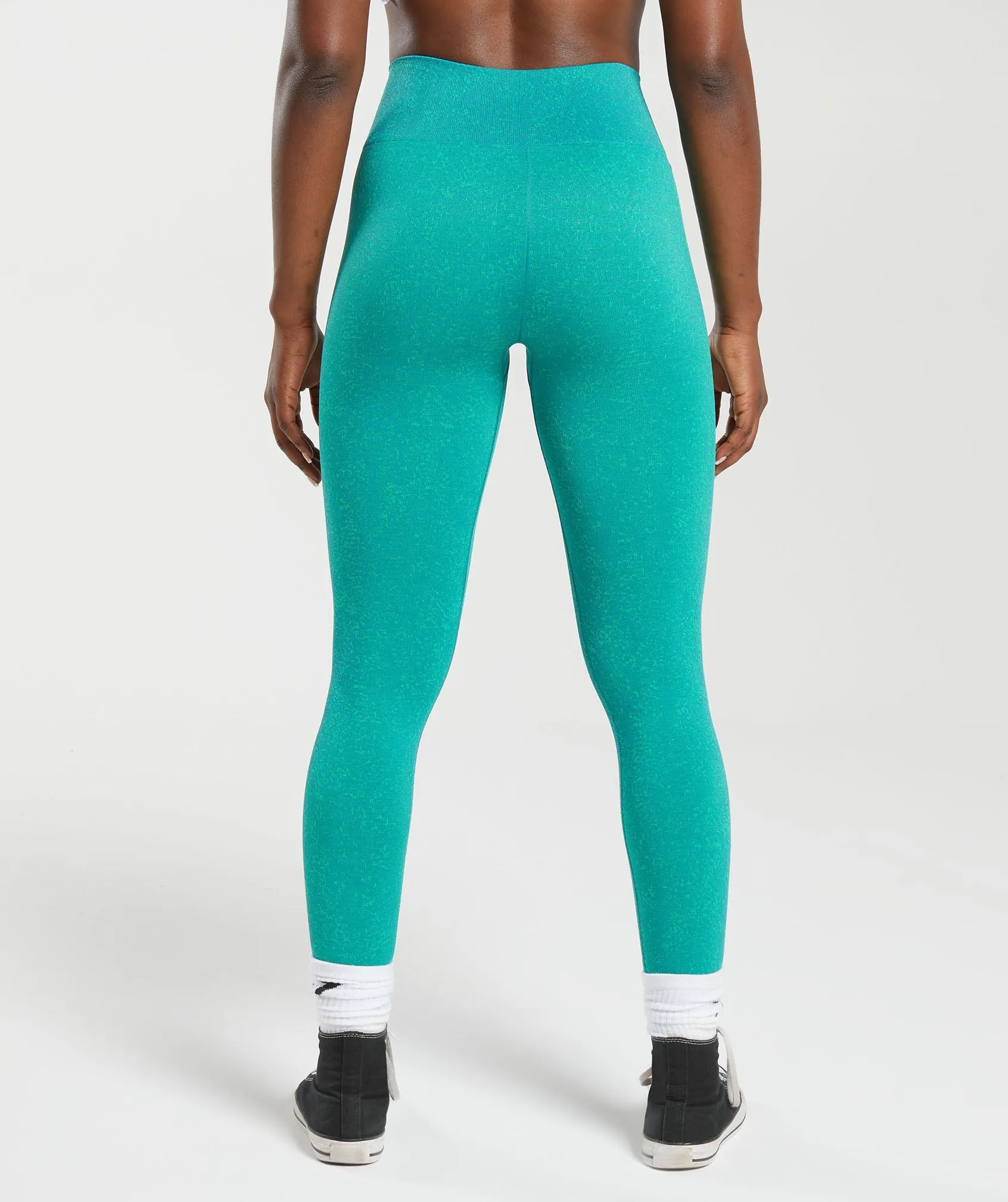 Gymshark Adapt Fleck Seamless Leggings - Jewel Green