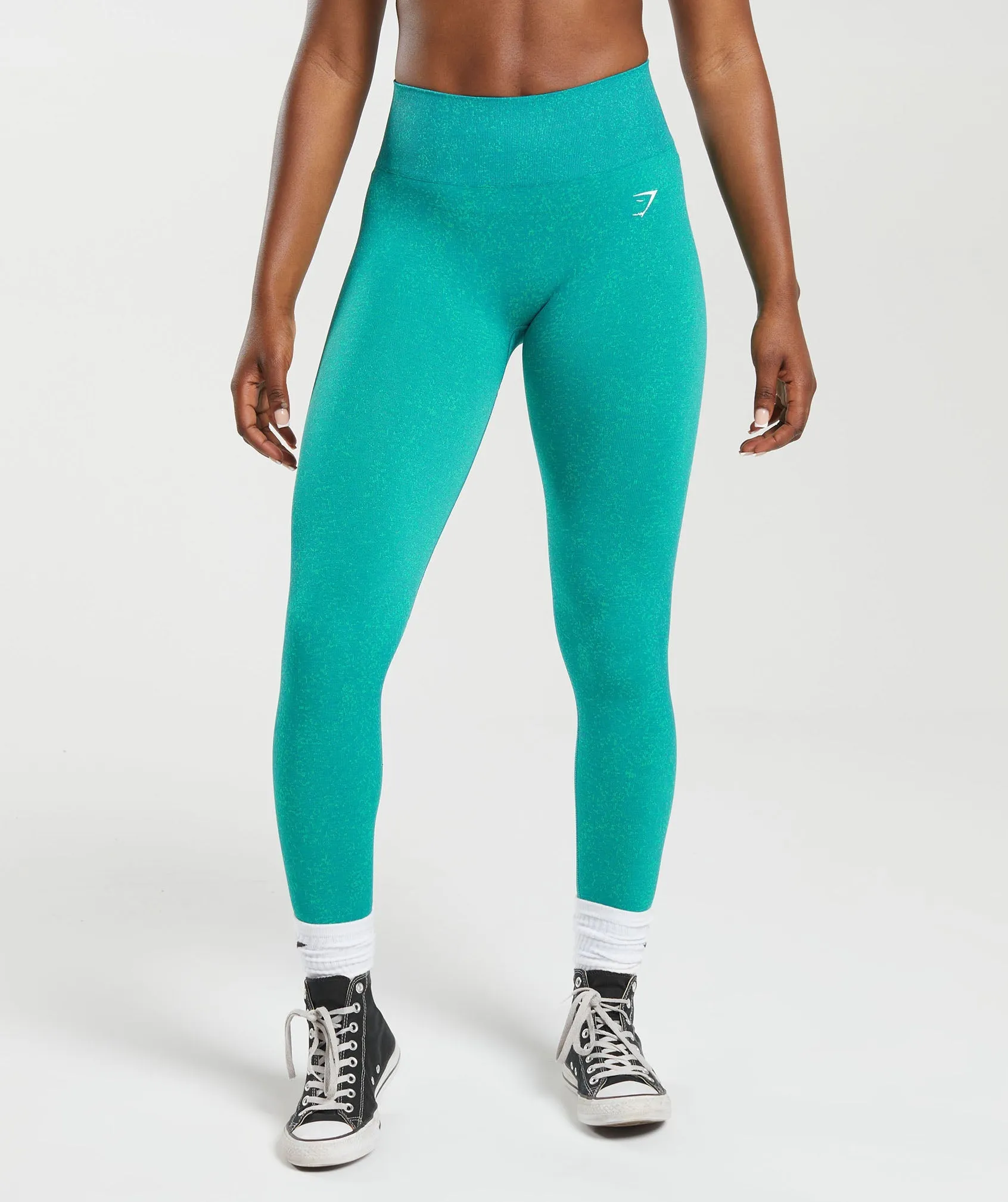 Gymshark Adapt Fleck Seamless Leggings - Jewel Green