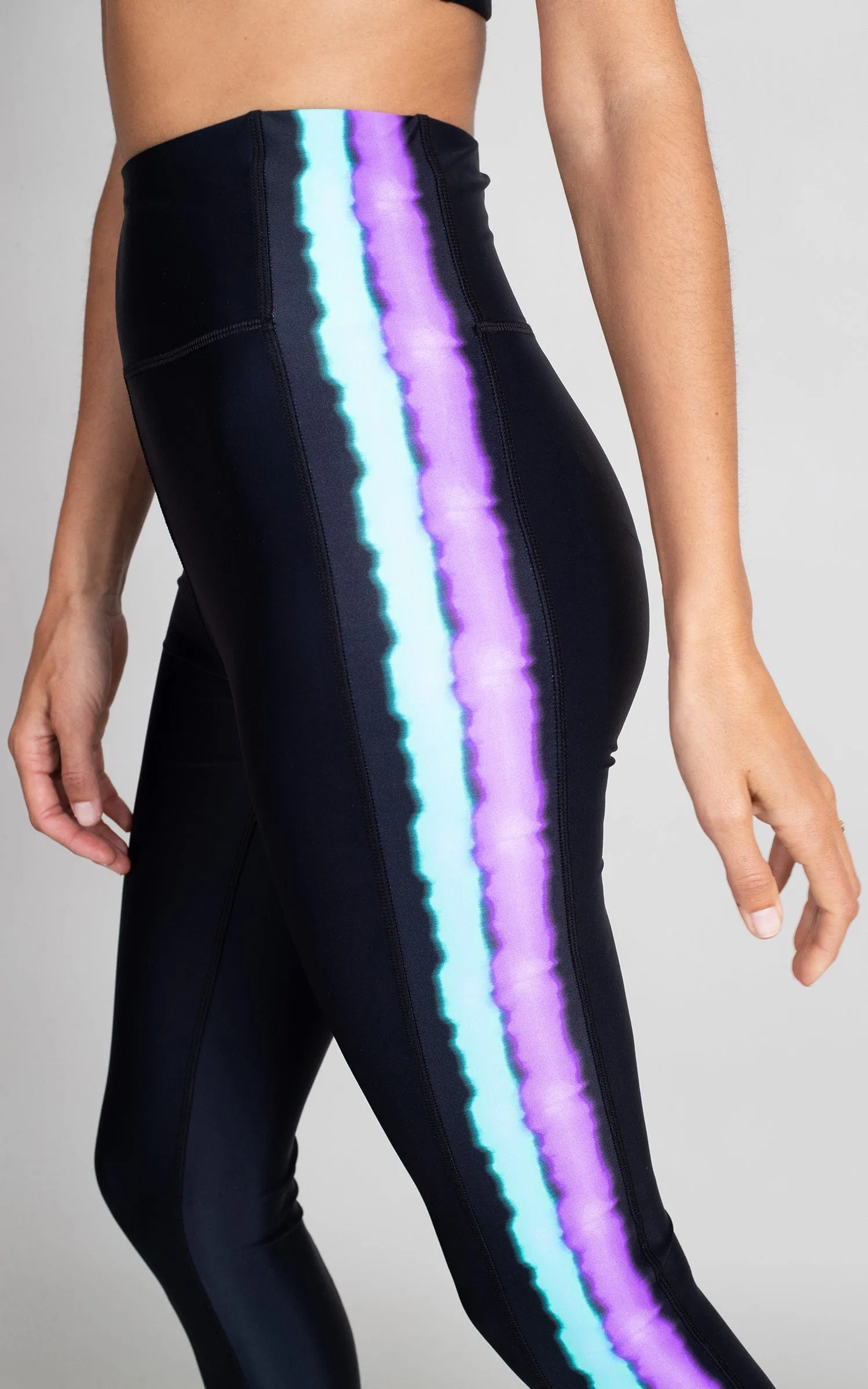 HALO Malala Yoga Leggings in Rainbow Stripe