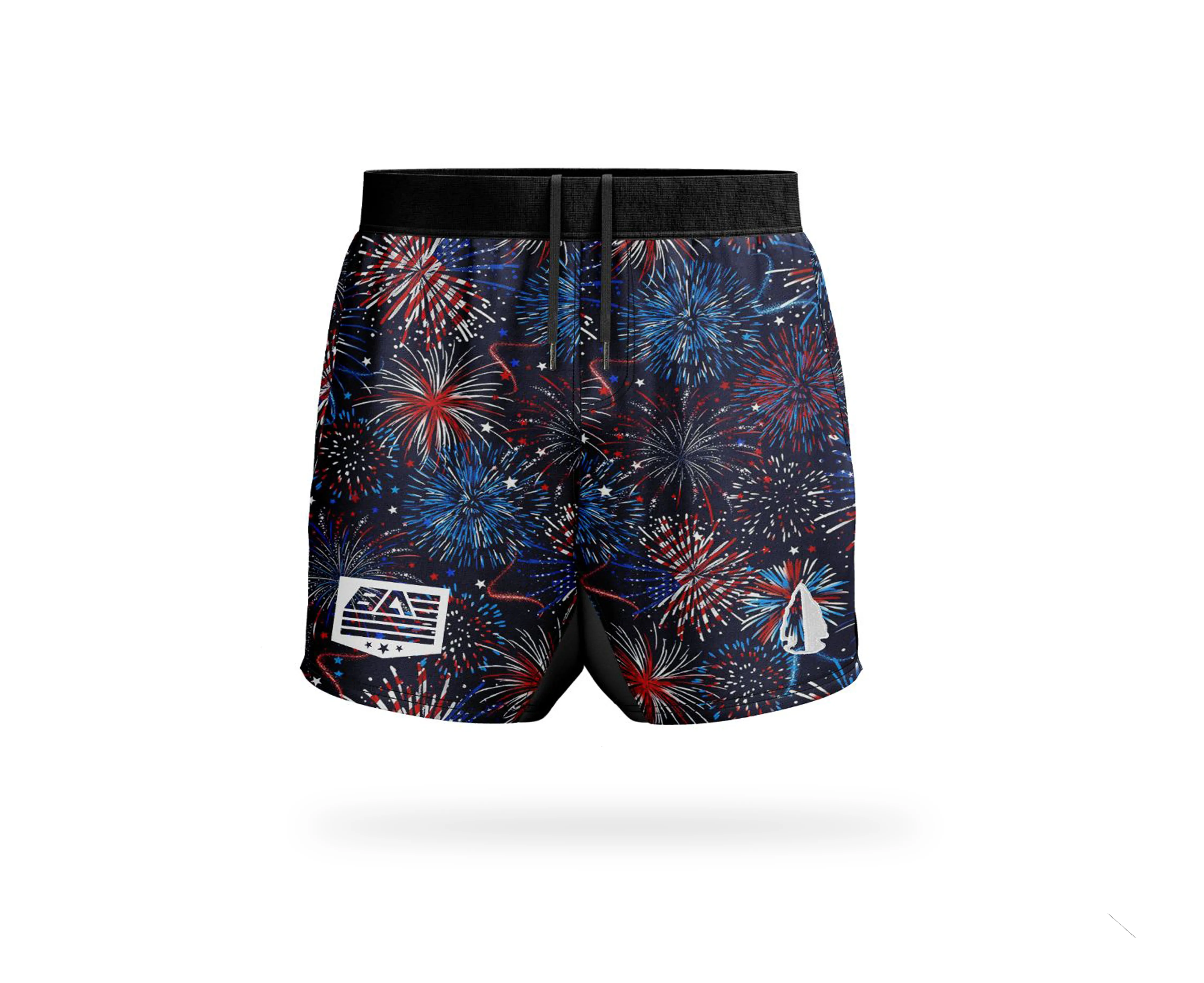 His & Hers Athletic Shorts - Bravo Fireworks