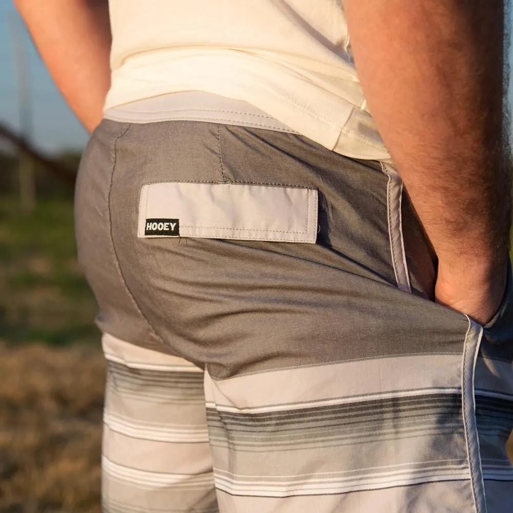 HOOey Shaka Grey/White Board Shorts