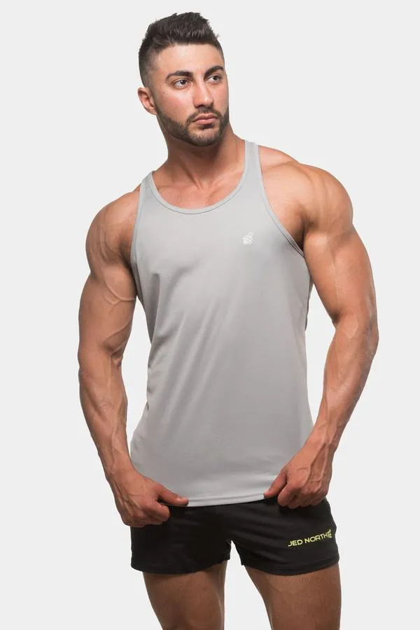 Jed North Microfiber Dri-fit tank silver