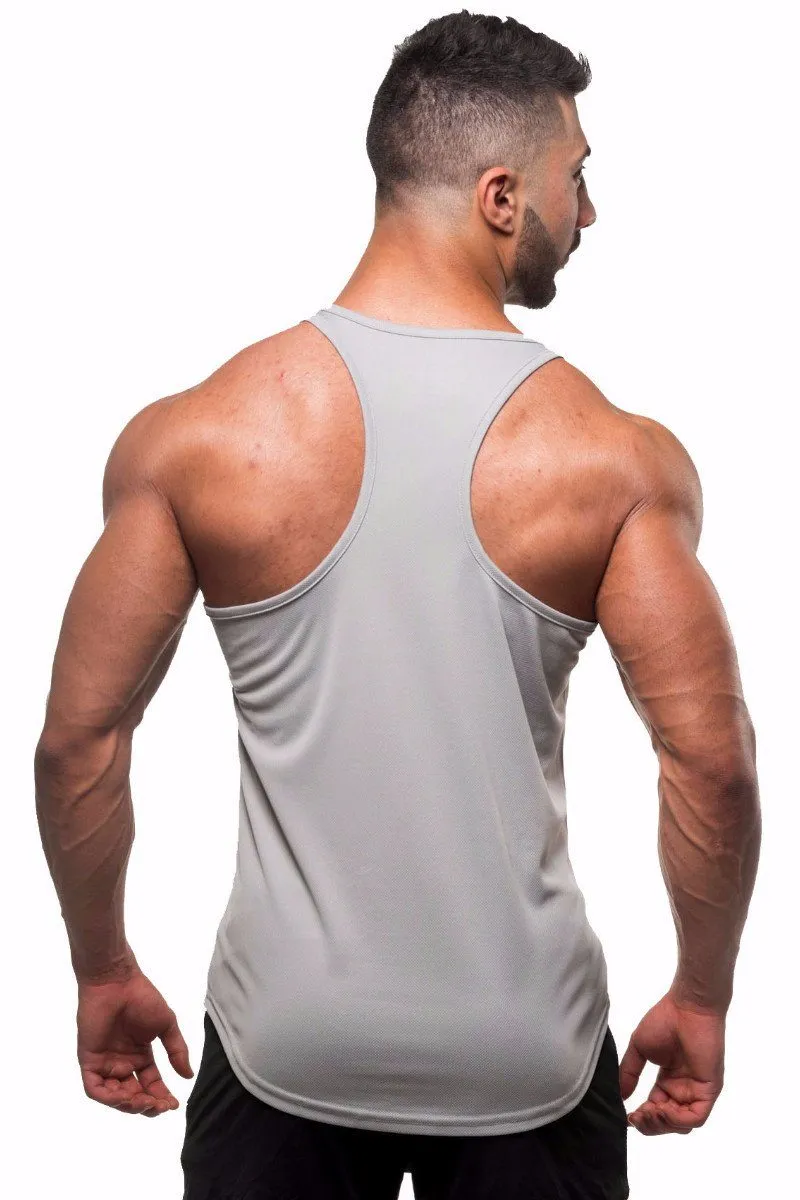 Jed North Microfiber Dri-fit tank silver