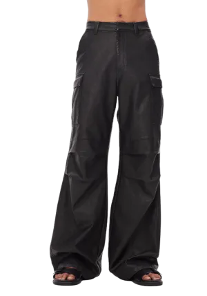 Leather Cargo Pants