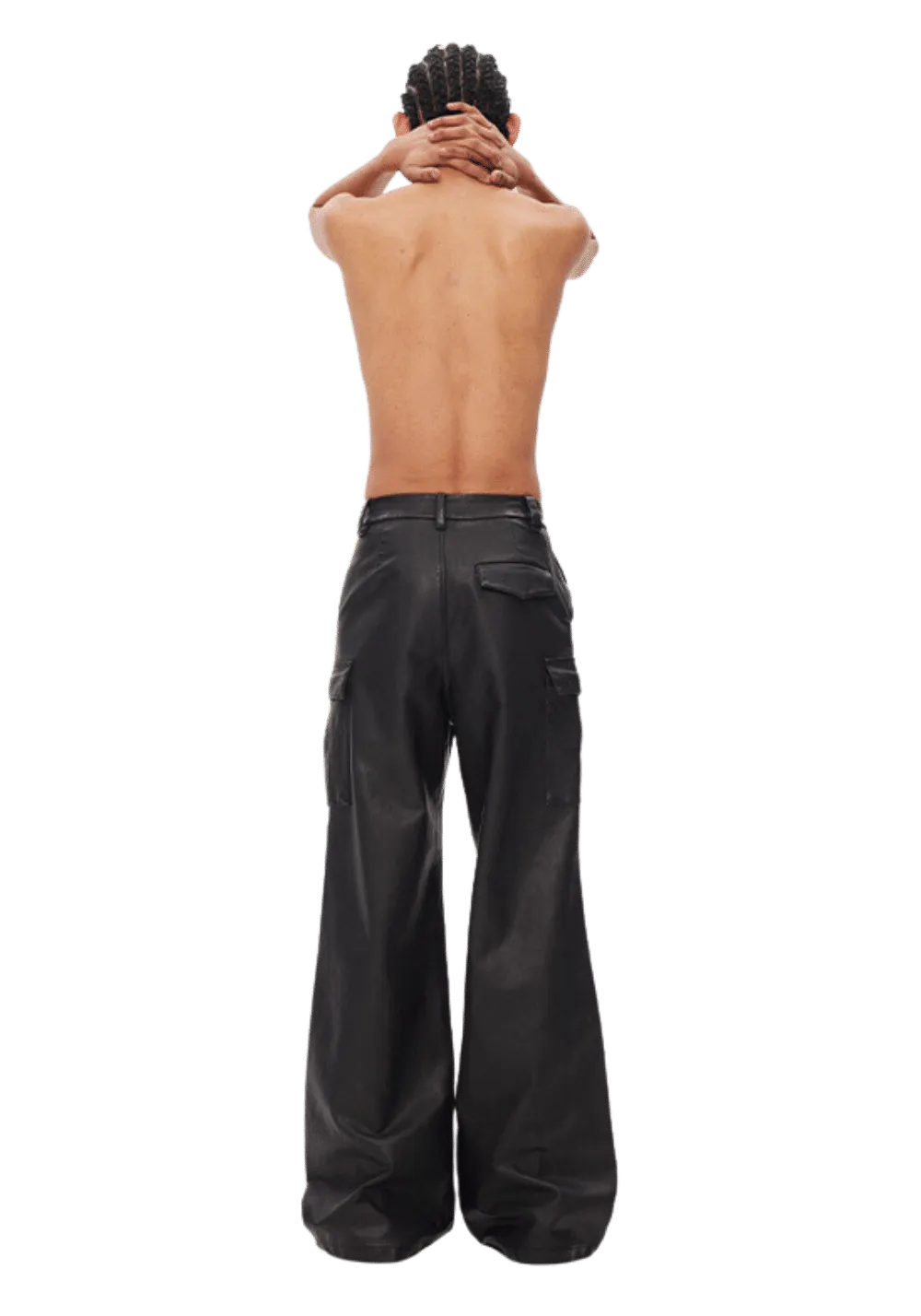 Leather Cargo Pants