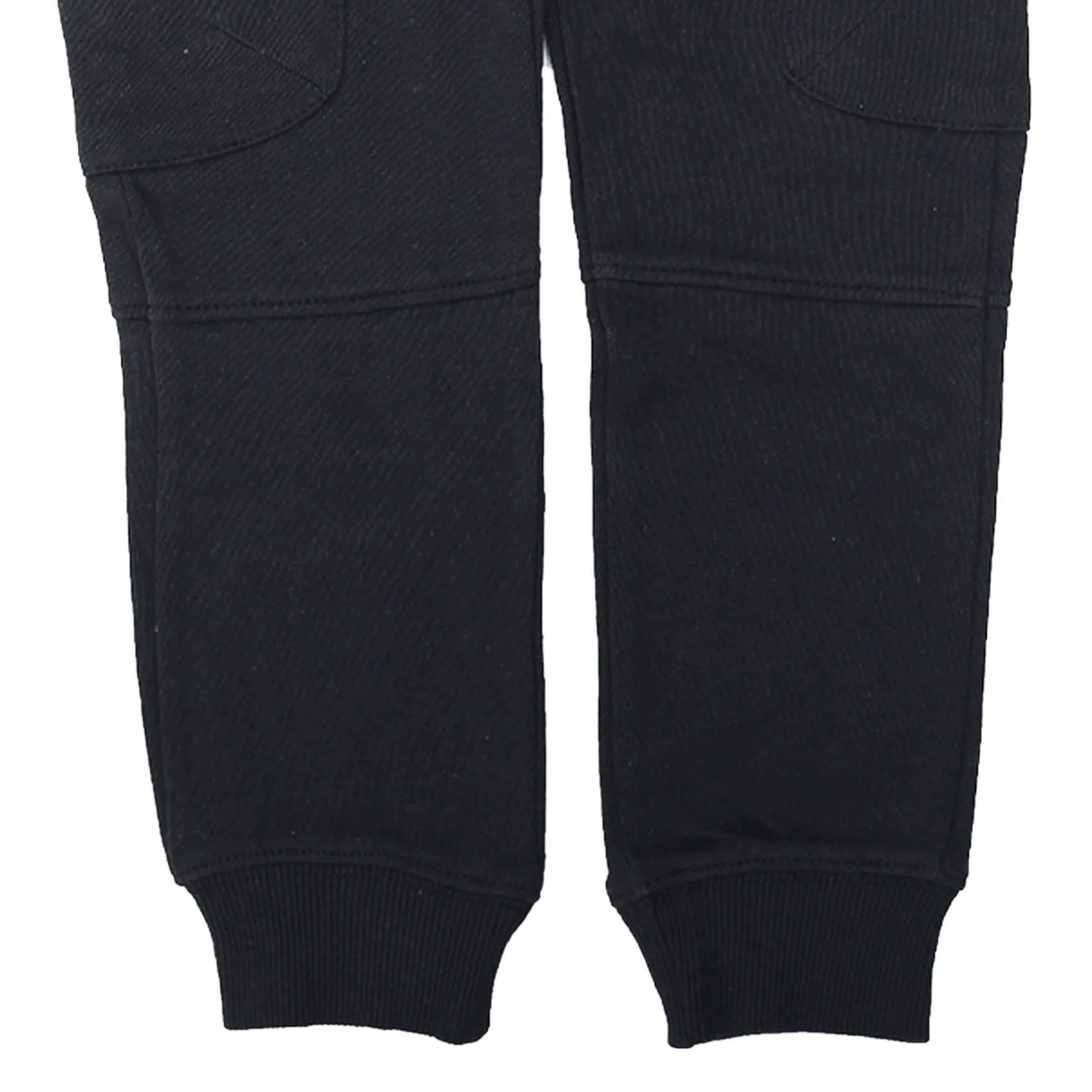 M.A.N.G.O - Kids 'Black' Cargo Pockets Terry Trousers MG1159