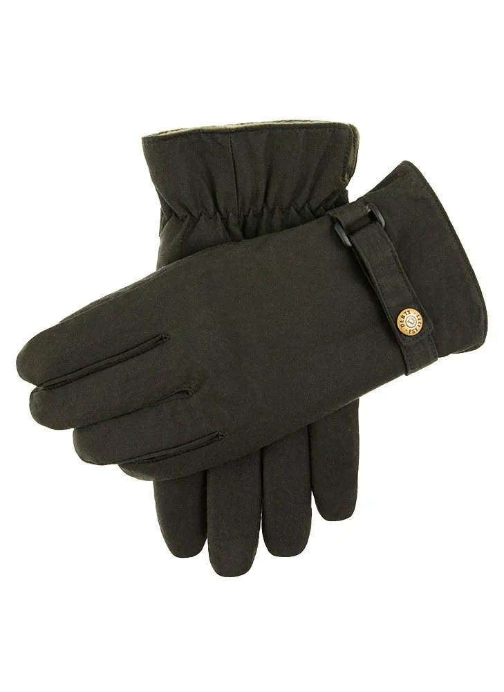 Men's Fleece-Lined Waxed Cotton Gloves