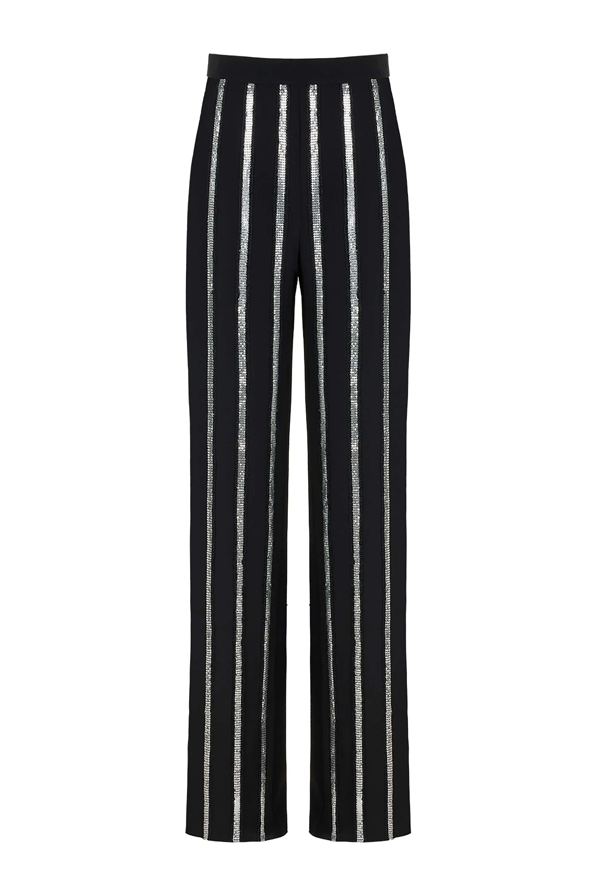 Metallic Striped Pants