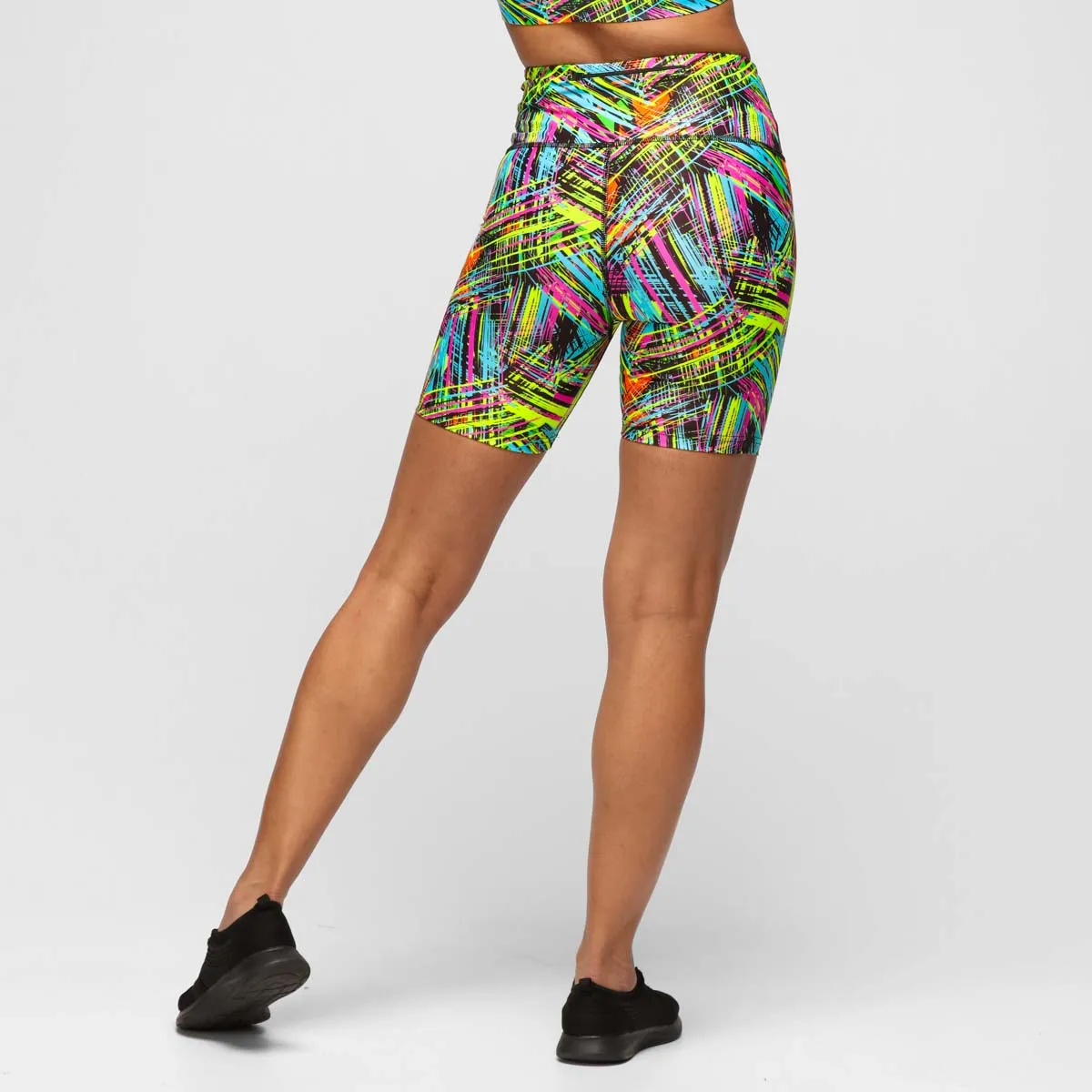 Neon Scratch Running Shorts