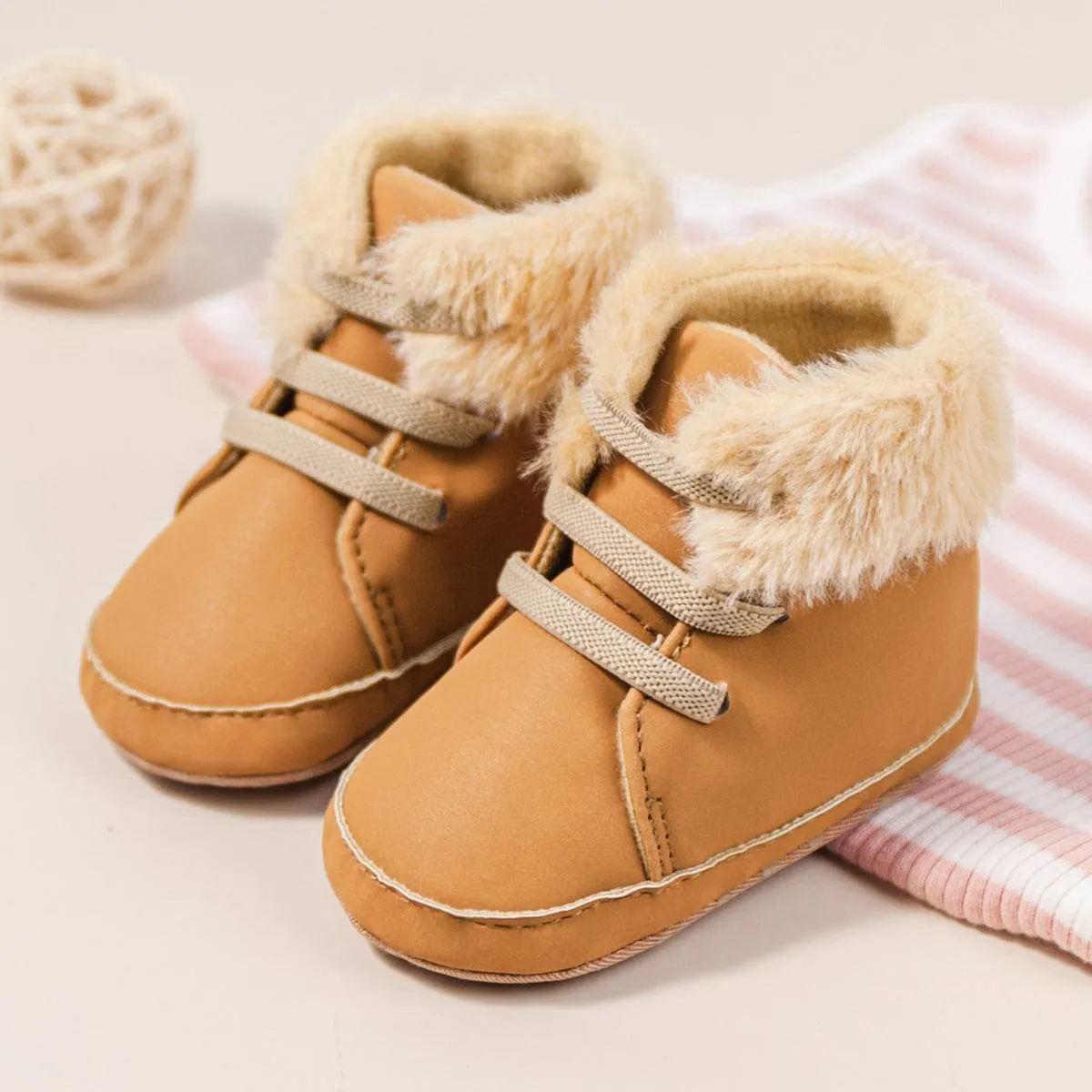 New Fleece-lined Warm Baby Shoes