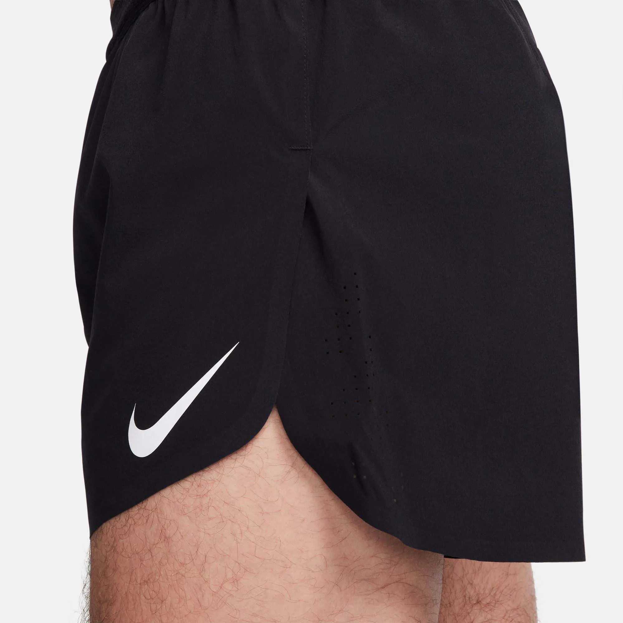 Nike | Men's AeroSwift Dri-FIT ADV 4" Brief-Lined Running Shorts - Black/Summit White