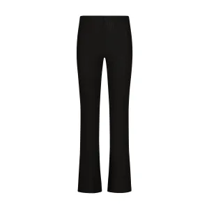 Polkadot Black Rib LONG PANT HI RISE