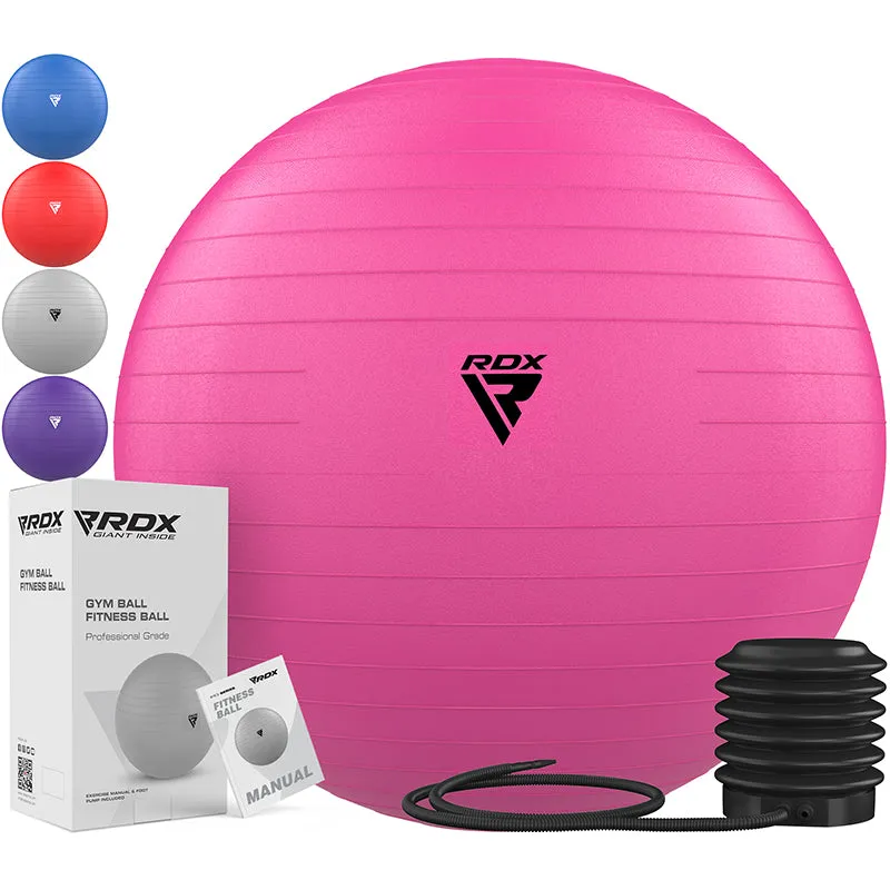 RDX B1 Inflatable Anti-Slip Yoga Ball with Portable Foot Air Pump