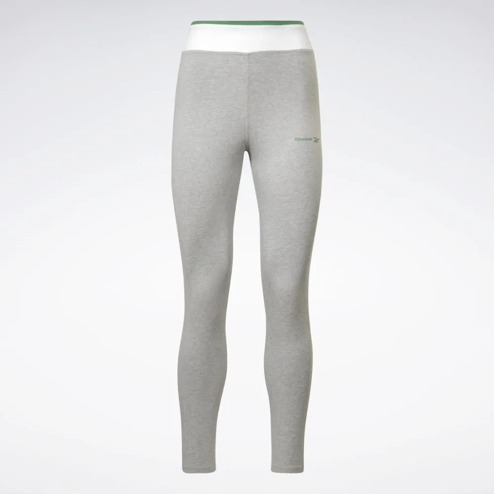 Reebok Apparel Women Reebok Identity Cotton Leggings MGREYH