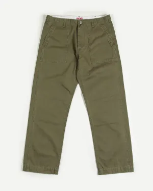 SATEEN FATIGUE PANT - OLIVE