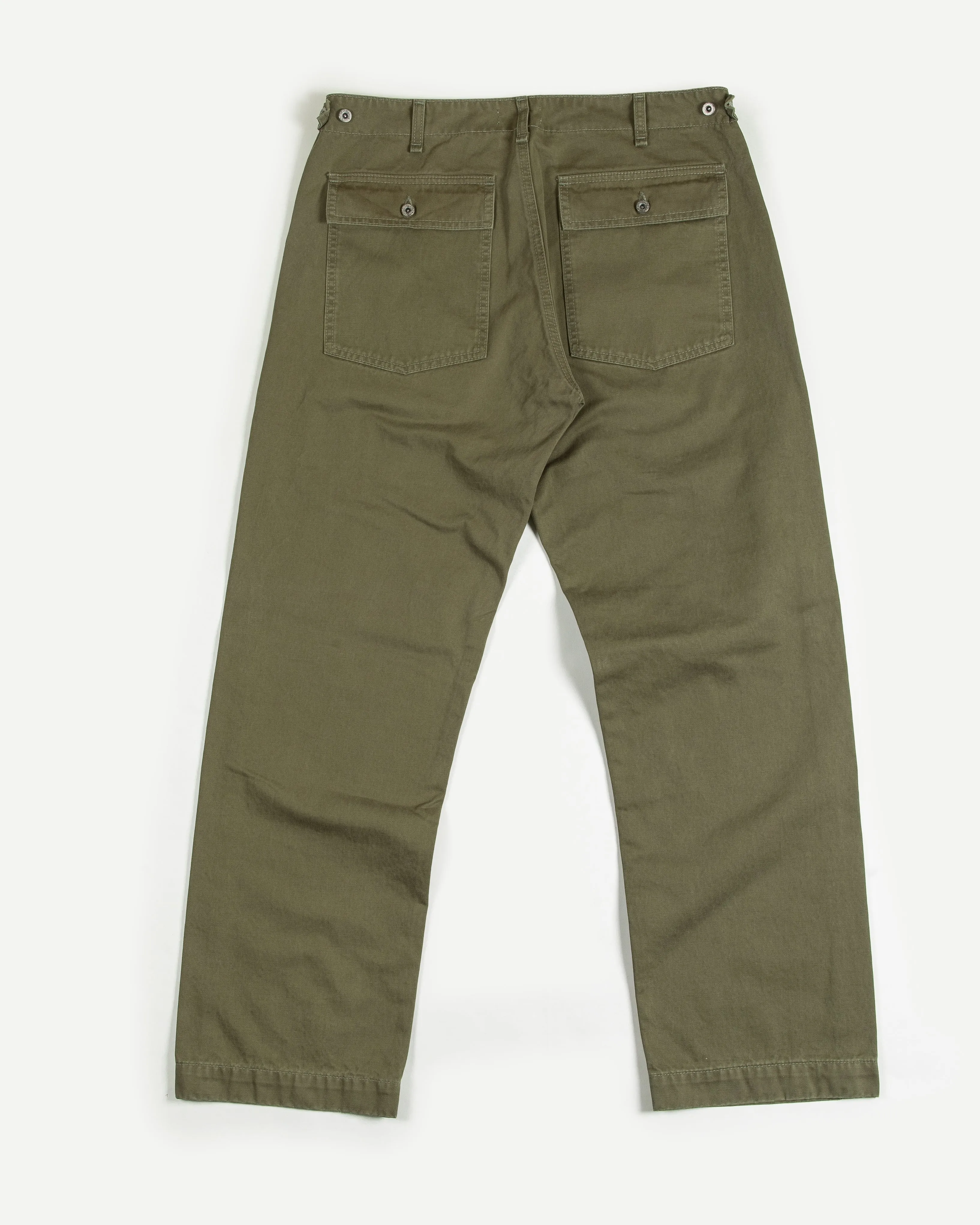 SATEEN FATIGUE PANT - OLIVE