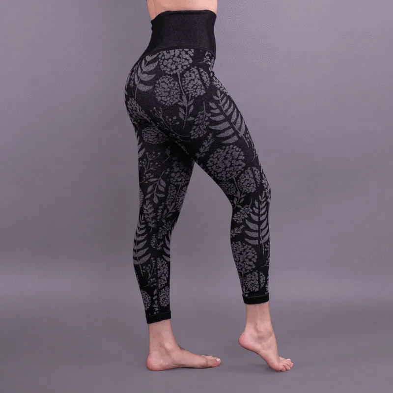 Seamless High Waist Hydrangea Print Leggings